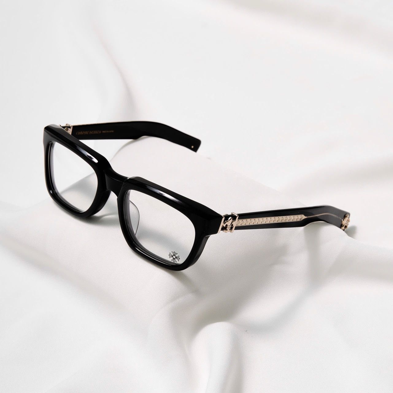Chrome Hearts CHROME HEARTS SEE YOU IN TEA BLACK-GOLD PLATED GLASSES Size ONE SIZE - 1 Thumbnail