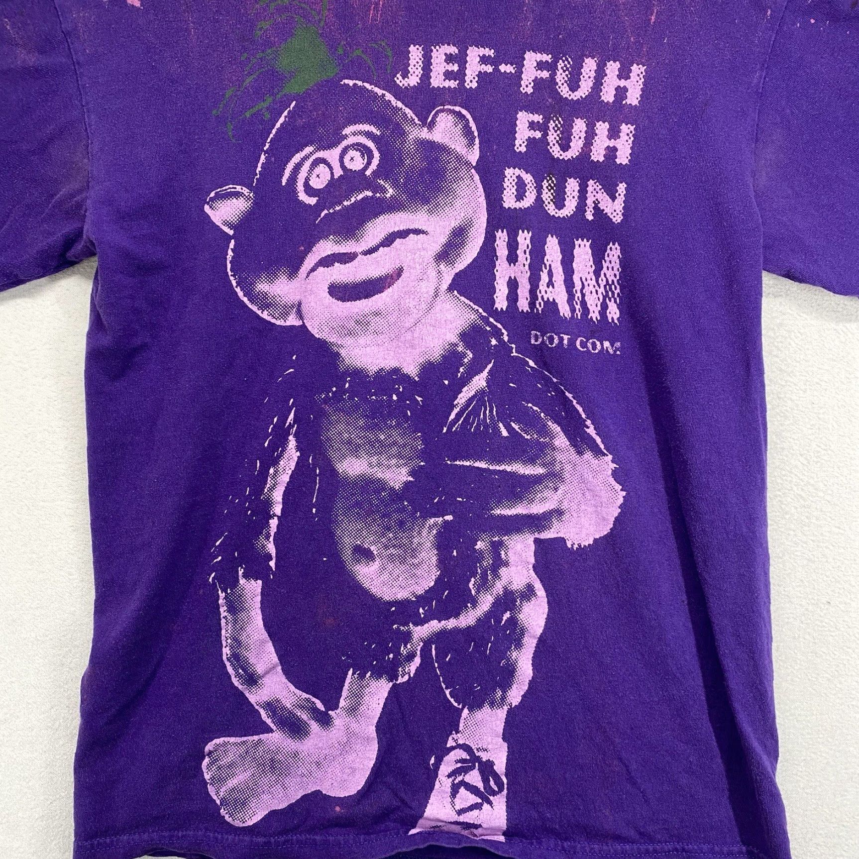 Anvil Jeff Dunham Unisex Adults T-Shirt XS Purple Peanut Graphic Print Crew Neck Humor Size US XS / EU 42 / 0 - 2 Thumbnail