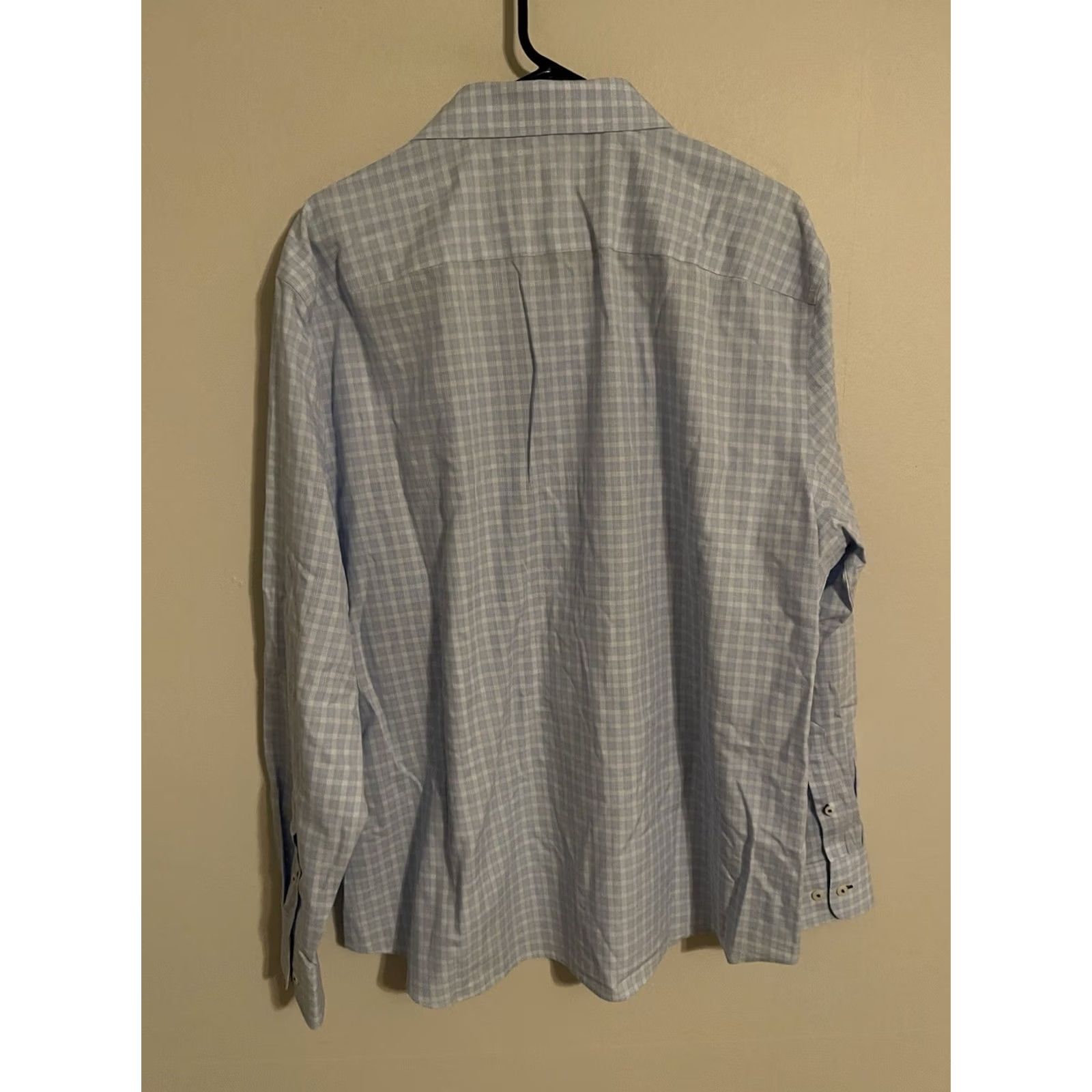 UNTUCKit UNTUCKit Light Blue Plaid Button Up Casual Dress Shirt L/S Men's 2XL XXL Size US XXL / EU 58 / 5 - 3 Thumbnail