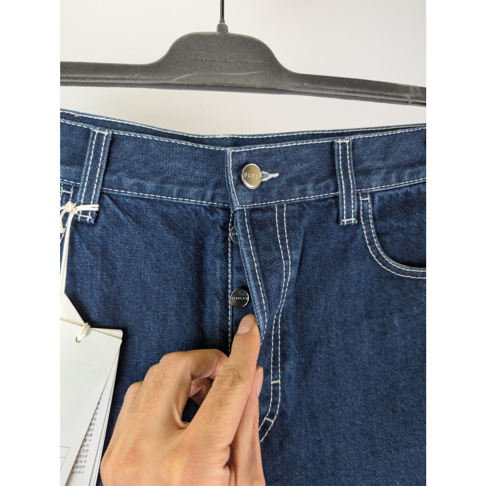 Gucci o1rshd1 Denim Shorts in Blue Size US 34 / EU 50 - 6 Thumbnail