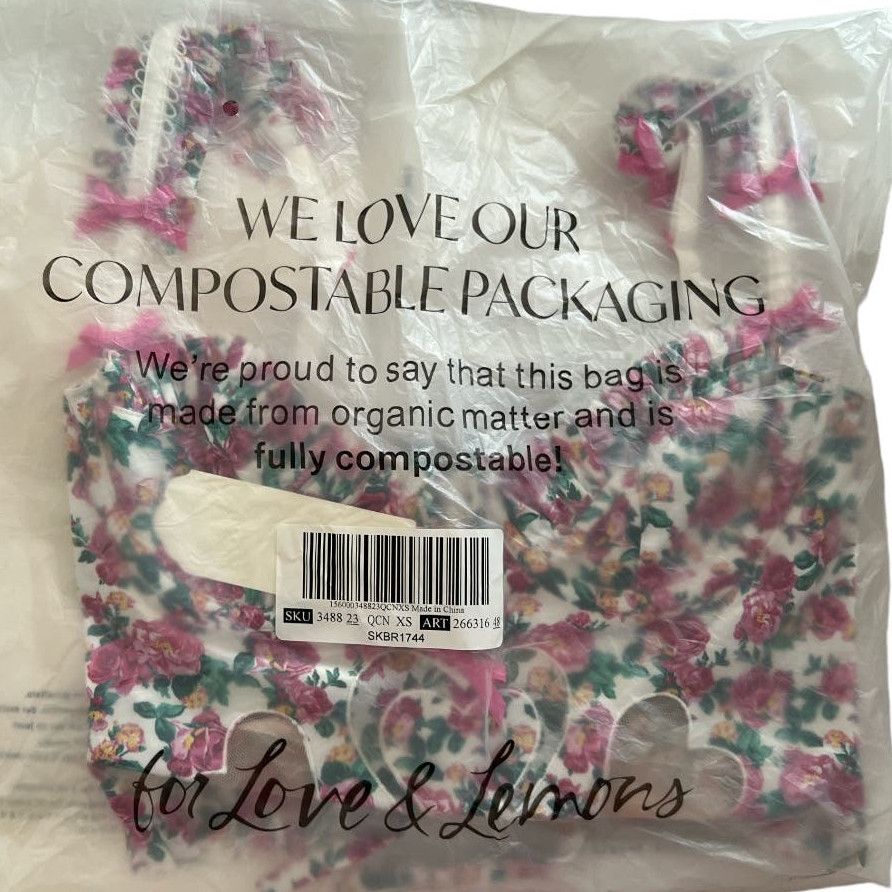 For Love & Lemons FOR LOVE & LEMONS Bustier and High-Waist Panty w/ Tag, XS Size ONE SIZE - 8 Thumbnail