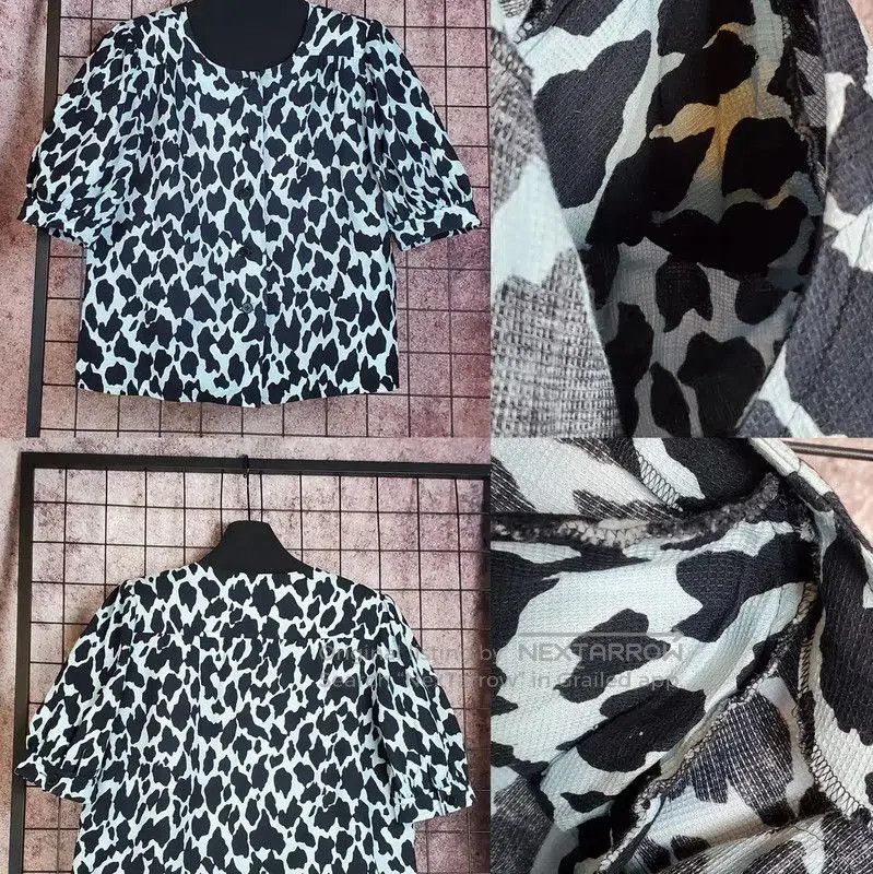 Givenchy Givenchy Black Cartoon Pattern Short-Sleeve Cardigan . Size M / US 6-8 / IT 42-44 - 2 Thumbnail