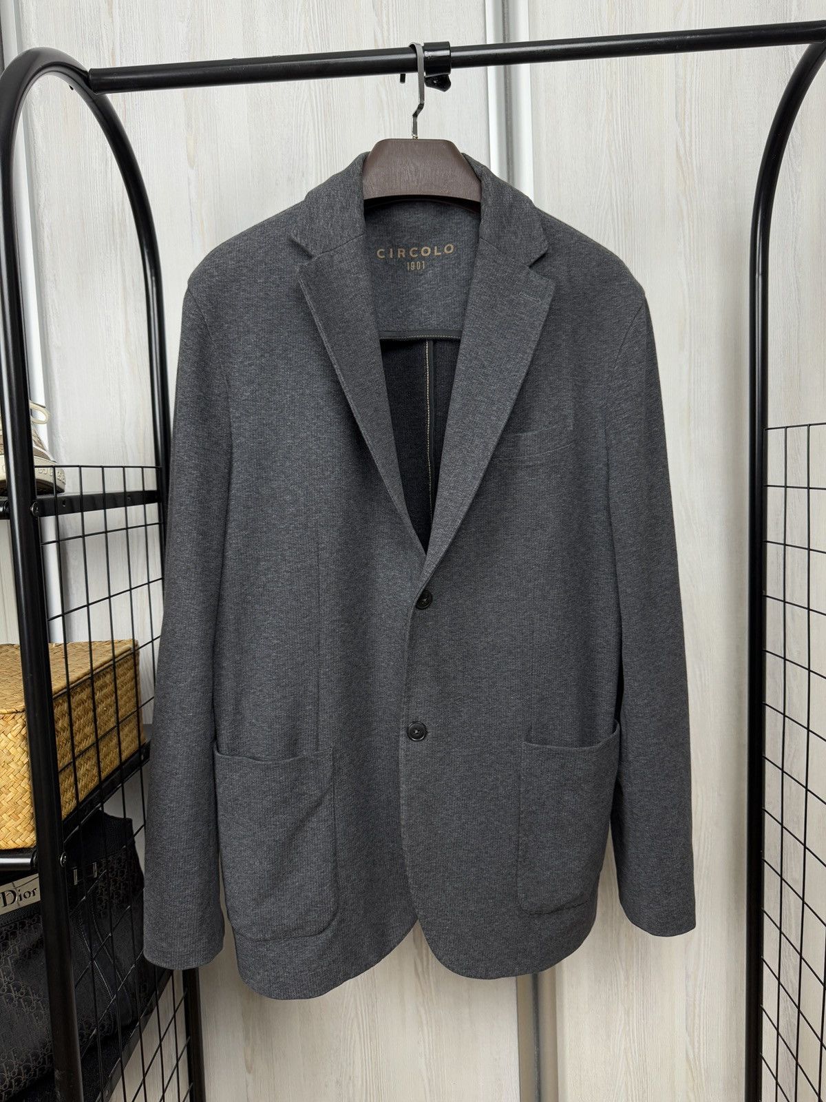Circolo 1901 Circolo 1901 proudly easy grey 2 button soft blazer Size 46R - 1 Thumbnail