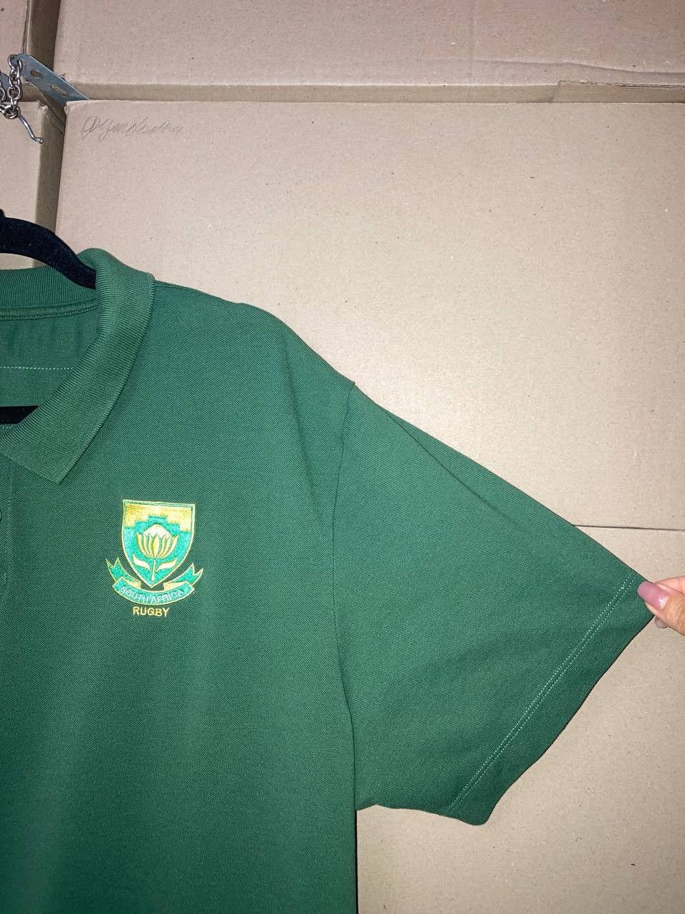 Asics VINTAGE ASICS SOUTH AFRICA RUGBY POLO SHIRT 2019 SIZE 3XL Size US XXL / EU 58 / 5 - 9 Thumbnail