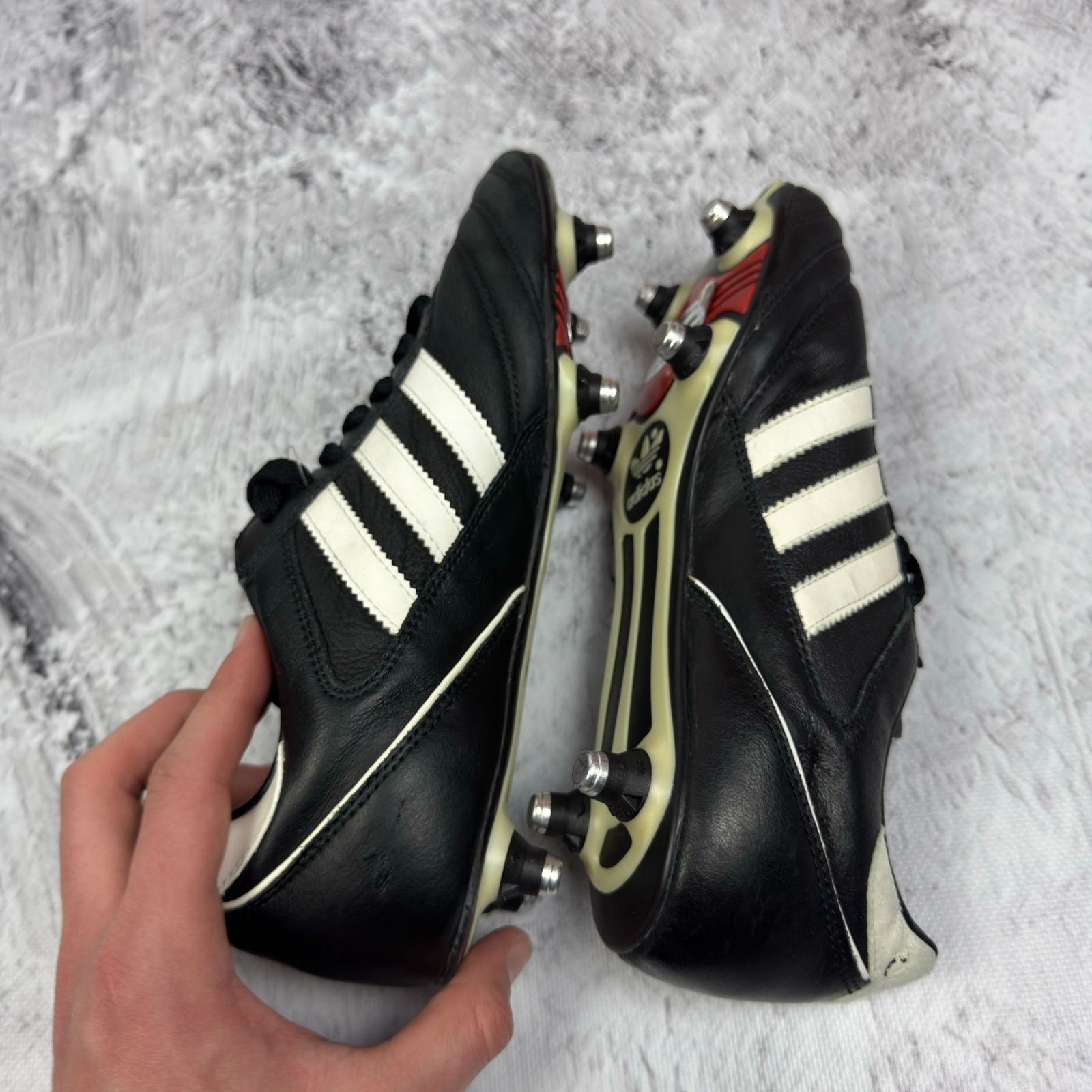 Adidas Adidas Kaiser 5 Cup Men's Black Beige Leather Soccer Cleats Size US 7 / EU 40 - 2 Thumbnail