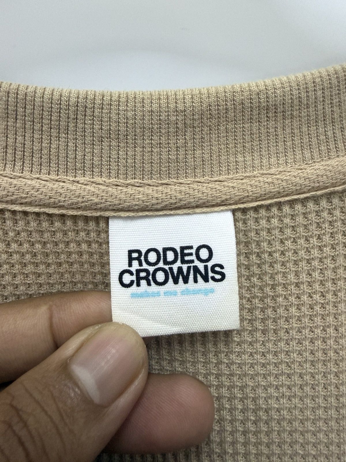 MIDNIGHT RODEO 🔥 Rodeo Crowns Japon Waffle Cotton Open Cardigan Size US L / EU 52-54 / 3 - 8 Thumbnail
