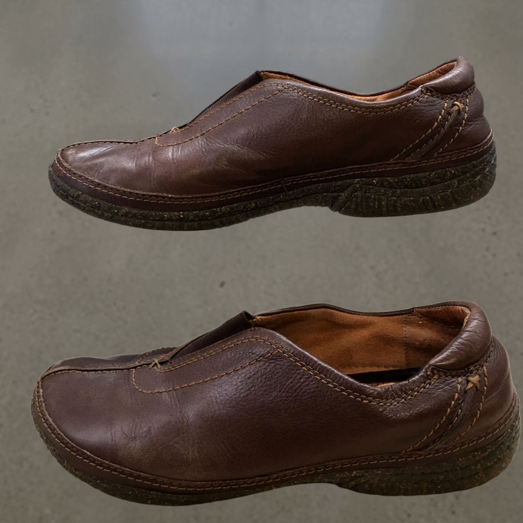 Clarks Clarks Loafer Womens 8.5M Brown Active Air Round Toe Slip On Casual Leather Size US 9 / IT 39 - 1 Thumbnail