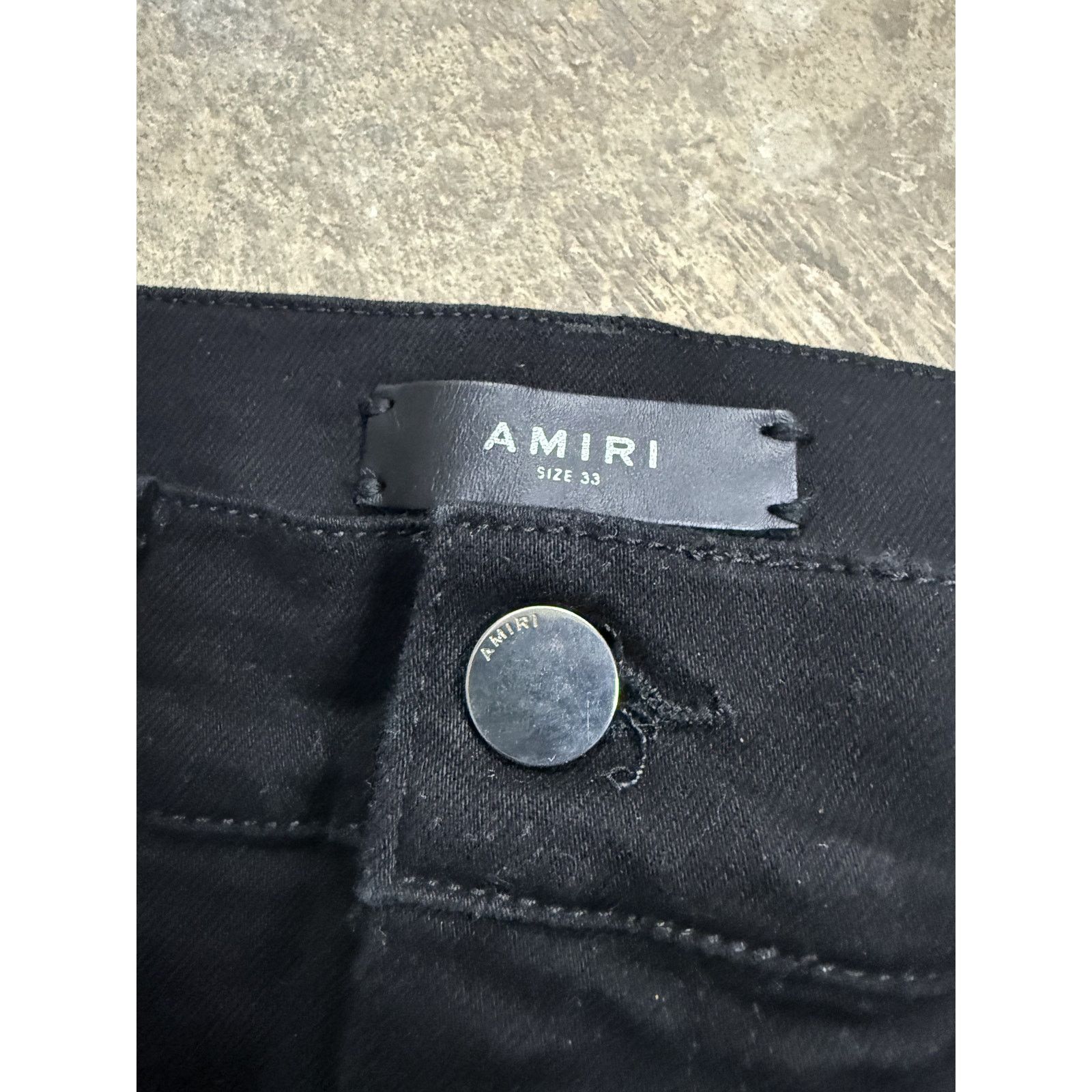 Amiri Amiri Jeans Black Gold Glitter Stripe Used 33 Size US 33 - 2 Thumbnail