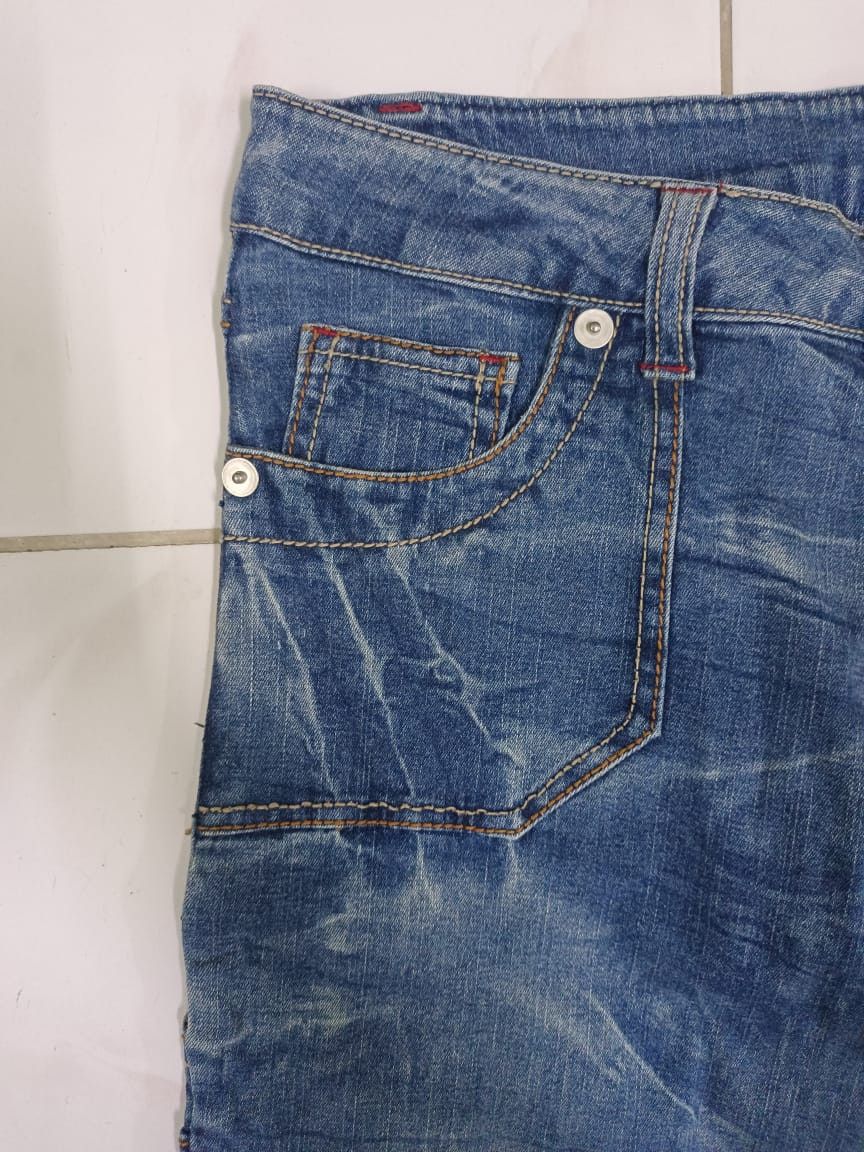 Japanese Brand Vintage Seriously Waxed Flare Bootcut Jeans Size US 32 / EU 48 - 5 Thumbnail