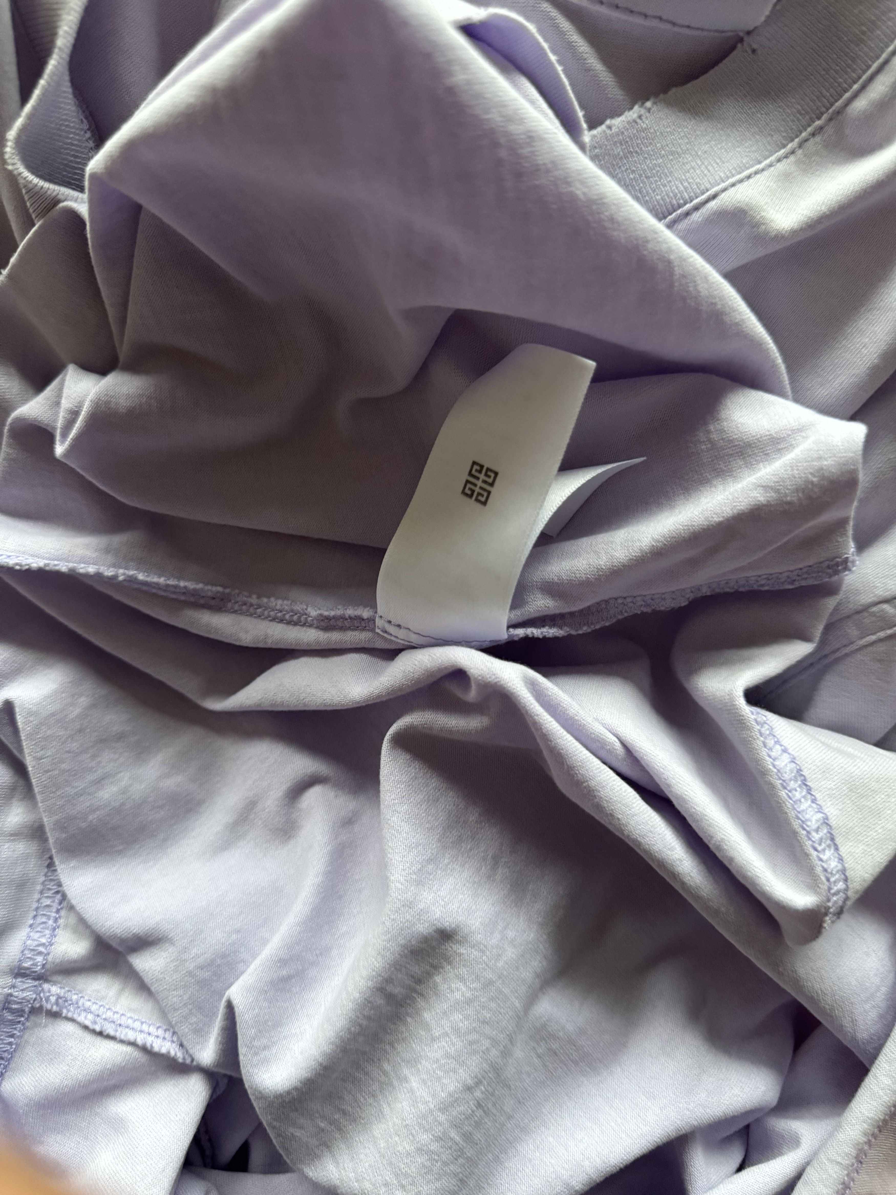 Givenchy Barbed Wire Flocked Logo T-Shirt Lilac Size US M / EU 48-50 / 2 - 14 Thumbnail