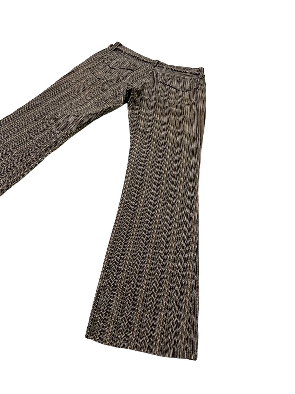 Japanese Brand Flare Jeans Nicole Club Striped Low Rise Boot Cut 7🟦8 Size US 29 - 11 Thumbnail