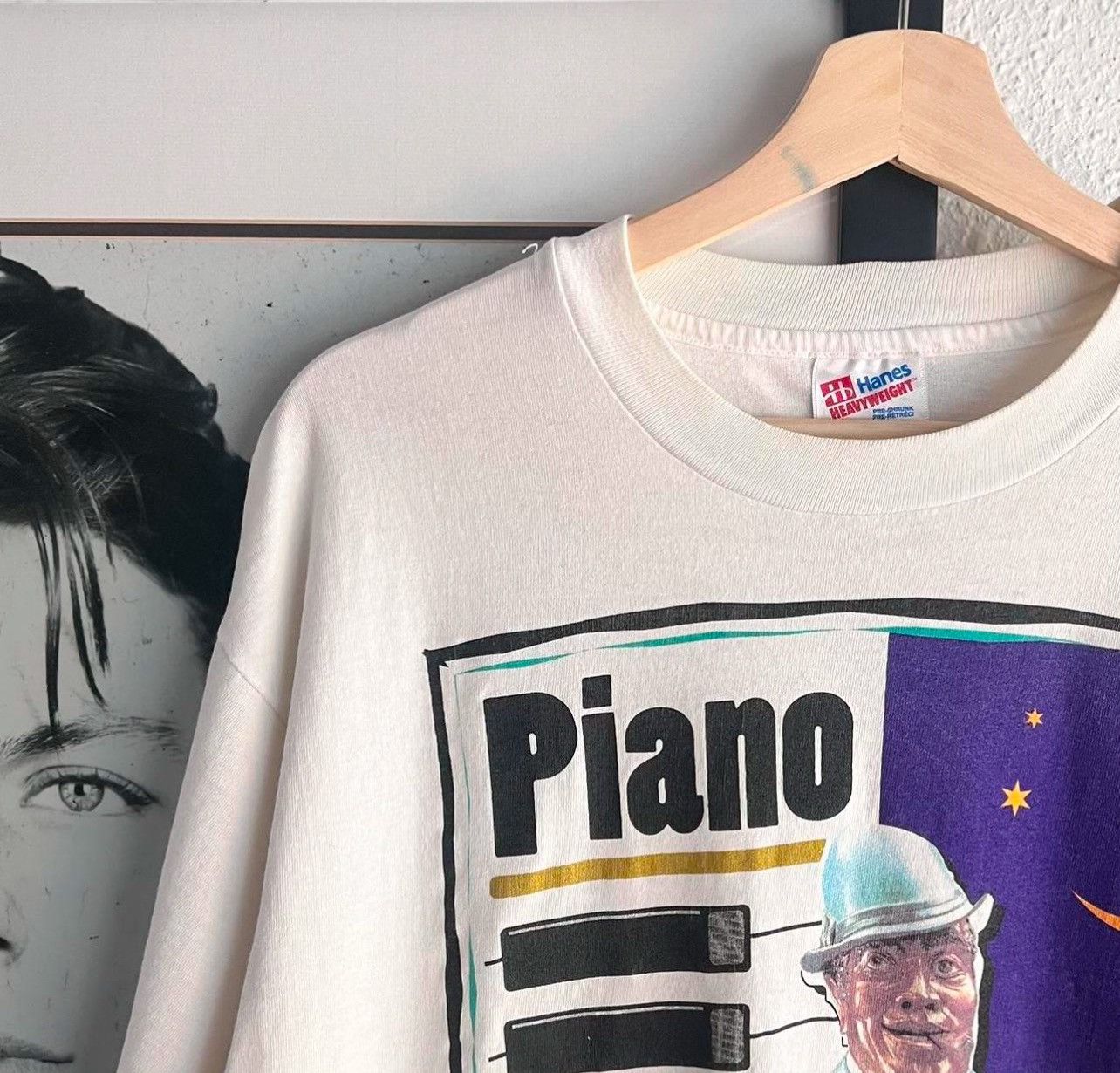 Vintage Vintage 1980s graphic, single stitch, piano man T-shirt Size US XL / EU 56 / 4 - 4 Thumbnail