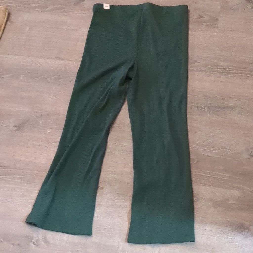 Other Aerie green ribbed ho rise flare pants size large Size 32" / US 10 / IT 46 - 8 Thumbnail