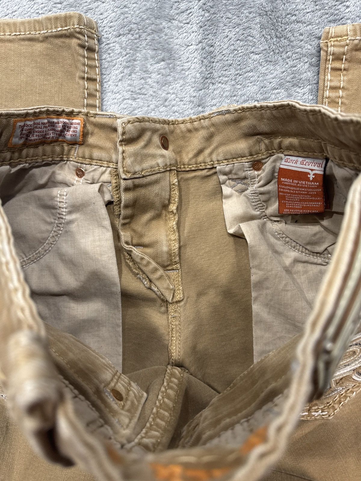 Rock Revival Beige/Brown Rock revival jeans 31/32 Size US 31 - 13 Thumbnail