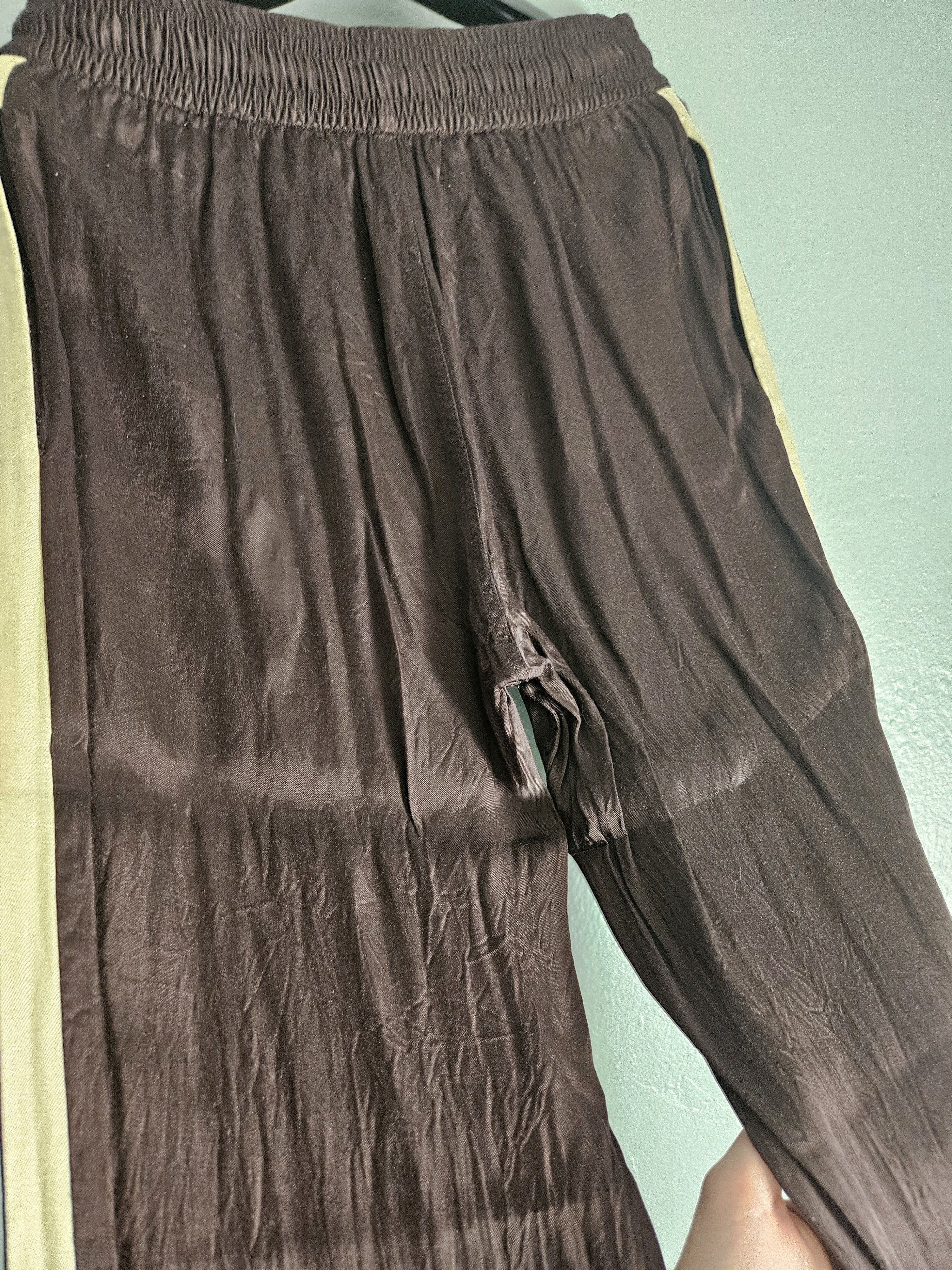 Celine Brown Viscose C Patch Track Pants Size US 34 / EU 50 - 7 Thumbnail