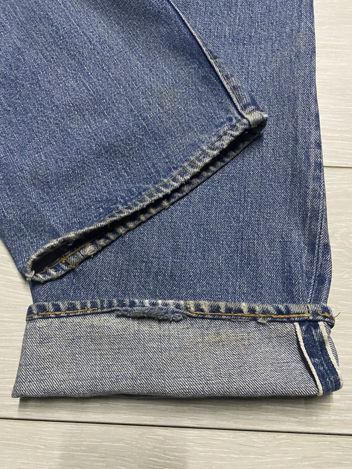 Levi's W34 Vintage Levis 501 70s Selvedge Rindem No6 ButtonFly Jean Size US 34 / EU 50 - 16 Thumbnail