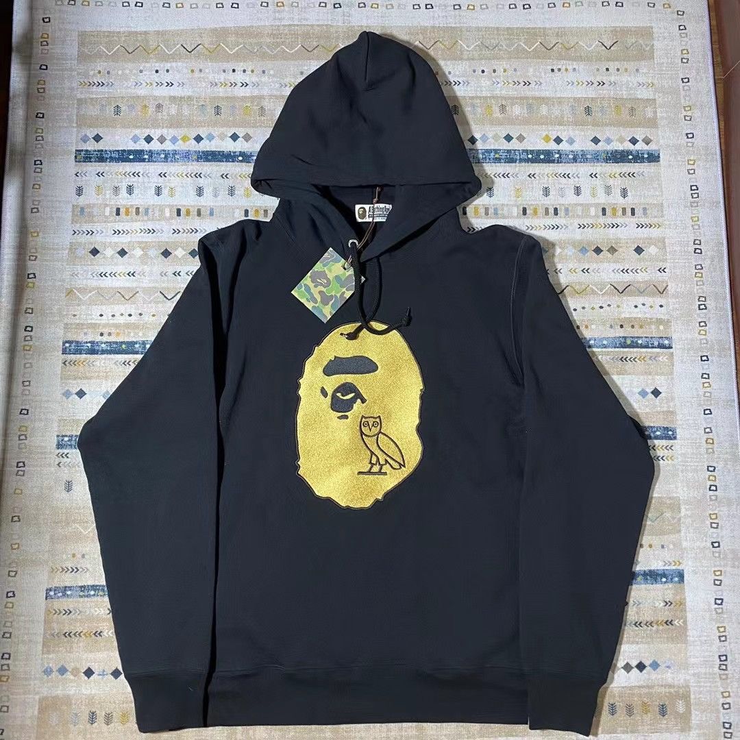 image of Bape Ovo Hoodie in Black, Men's (Size XL)