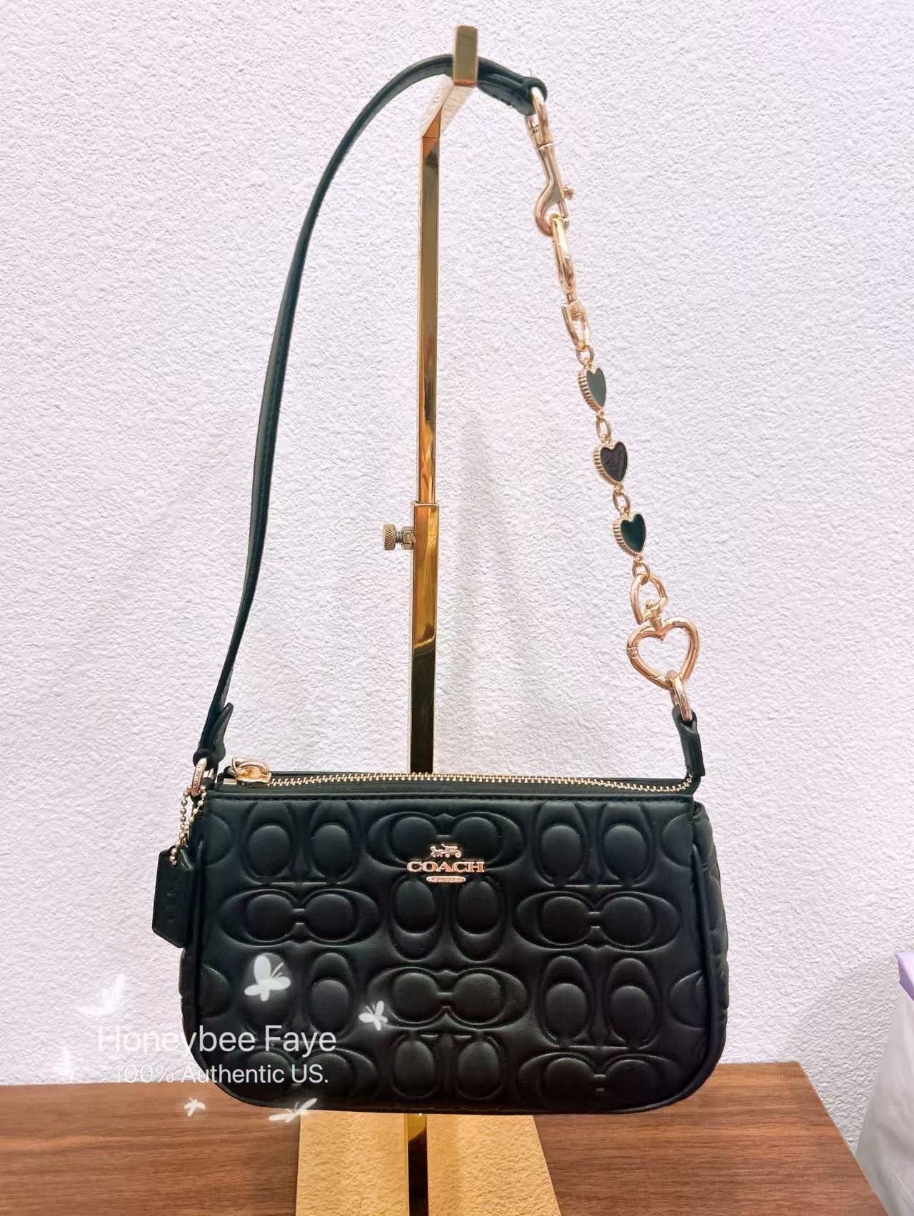 Coach Nolita 19 In Signature Leather CZ456 plus extended chain Size ONE SIZE - 6 Thumbnail