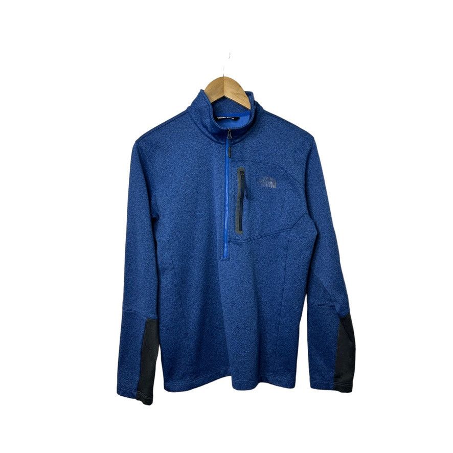 The North Face The North Face 1/2 Zip Blue Long Sleeve Pullover Shirt Sz M Size US M / EU 48-50 / 2 - 1 Thumbnail