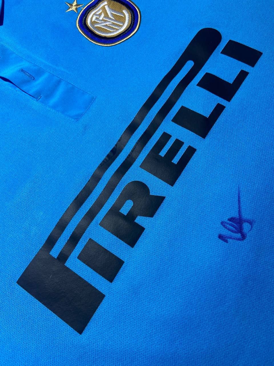 Nike Ranocchia Nike Inter Player Issue jersey Europa League 2014 Size US L / EU 52-54 / 3 - 13 Thumbnail