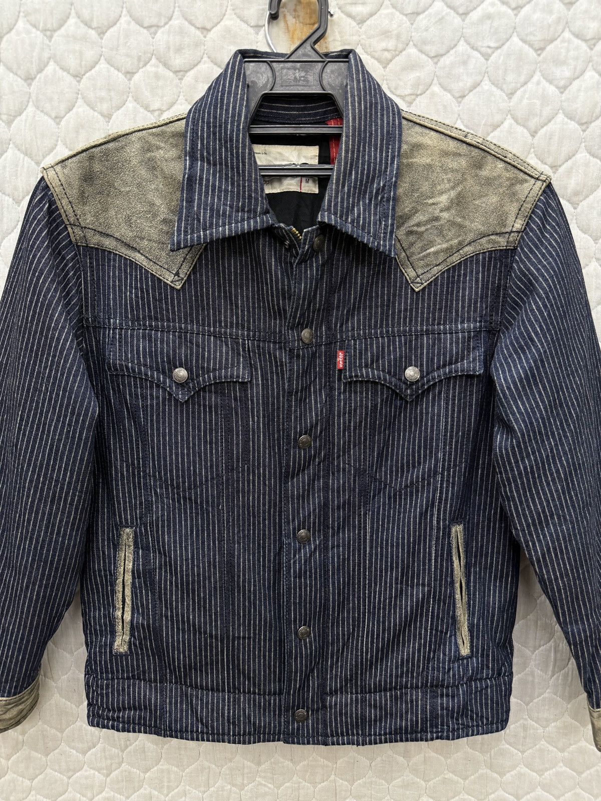 Levi's 🔥🔥🔥ARCHIVE LEVIS WABASH DENIM LEATHER JACKET Size US M / EU 48-50 / 2 - 15 Thumbnail