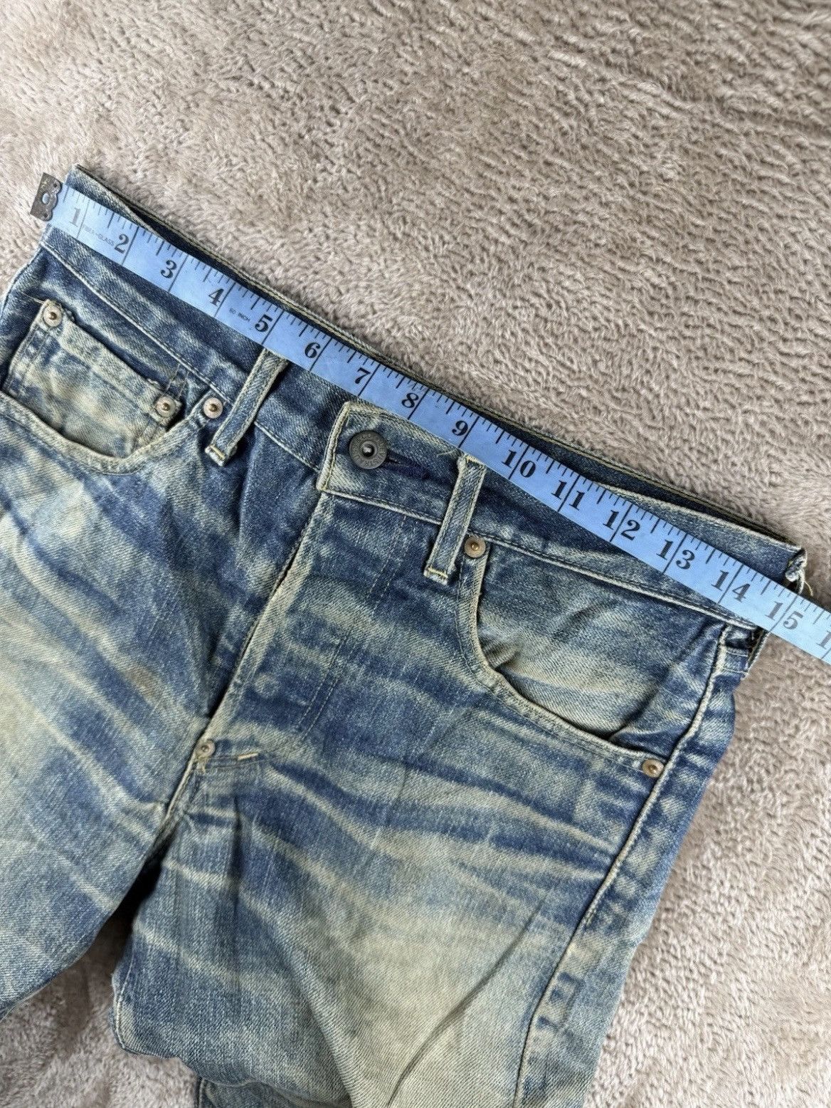 Levi's Vintage 90s Levi’s 701XX Big E Japan Made Buckle Back Size US 30 / EU 46 - 7 Thumbnail