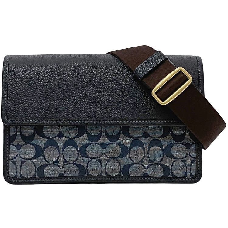 Coach COACH Shoulder Bag Blue Leather Size ONE SIZE - 1 Thumbnail