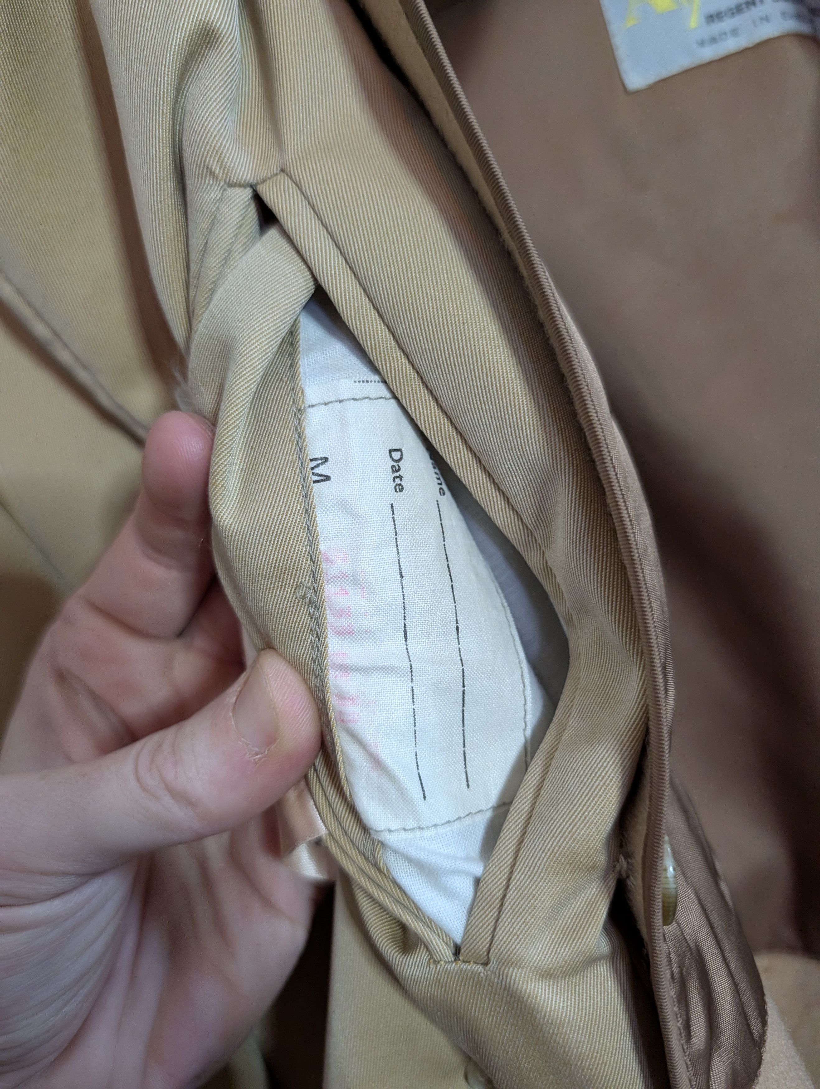 Aquascutum Khaki for Barney's wool lined leather buckle trench coat Size US L / EU 52-54 / 3 - 14 Thumbnail