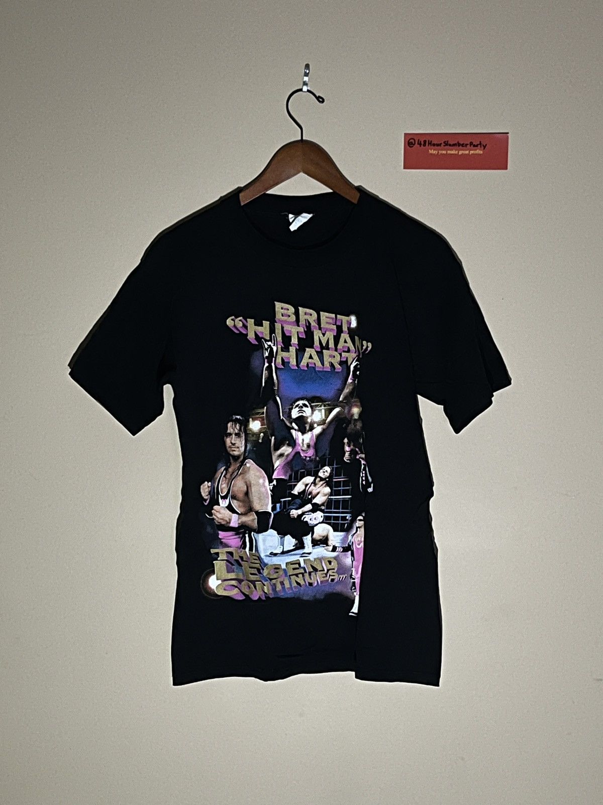 WWF 1995 Bret “Hit Man” Hart Tee - M Size US M / EU 48-50 / 2 - 1 Thumbnail