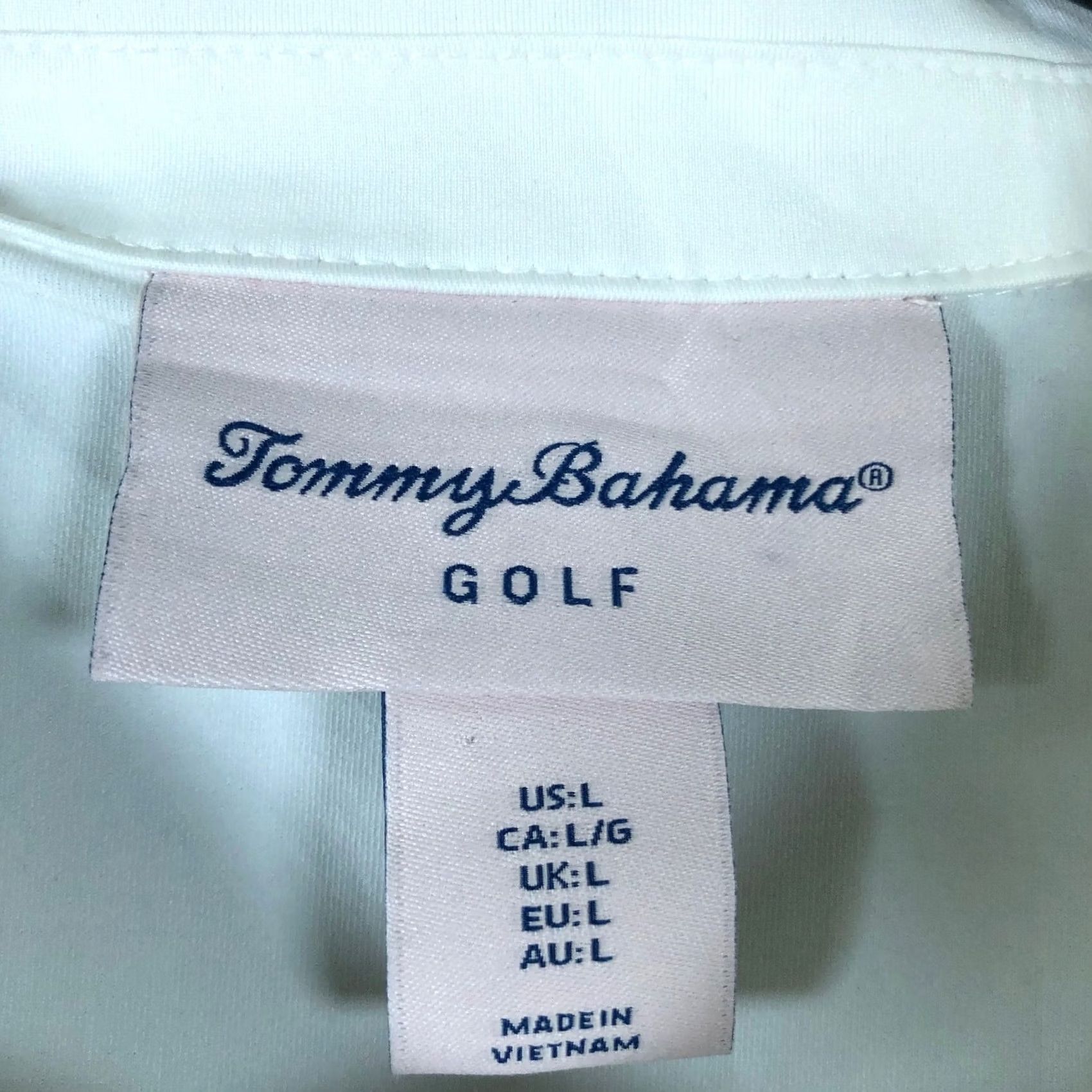 Tommy Bahama Tommy Bahama Golf Womens Shirt White 1/4 Zip Sleeveless Athletic Stretch Large Size L / US 10 / IT 46 - 4 Thumbnail