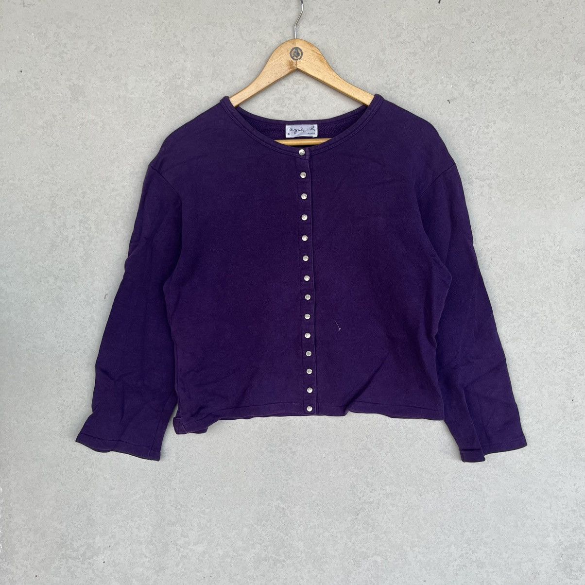 Other Vintage Agnès B.Purple Long Sleeve Button Up Top Size S Size S / US 4 / IT 40 - 1 Thumbnail