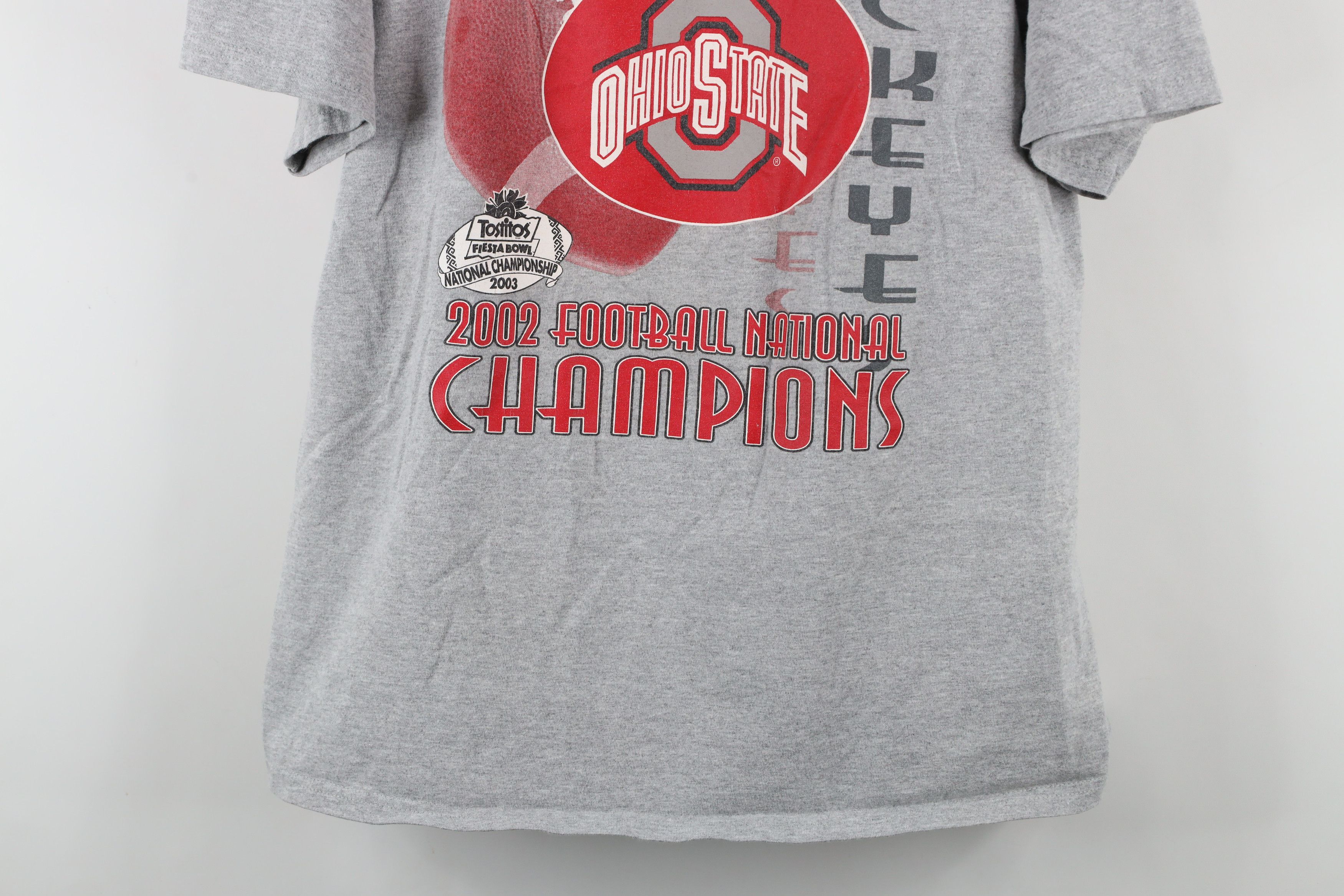 Vintage Vintage National Champs Ohio State University T-Shirt Gray Size US XL / EU 56 / 4 - 3 Thumbnail