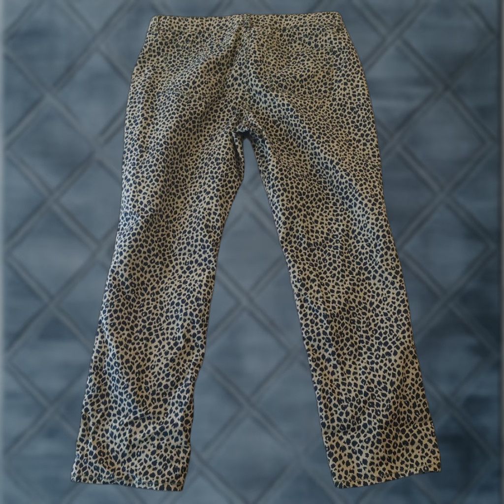 Talbots Talbots Signature Ankle Pants Womens 14P Gray Animal Print Pockets 36x28 Pants Size 36" / US 14 / IT 50 - 1 Thumbnail