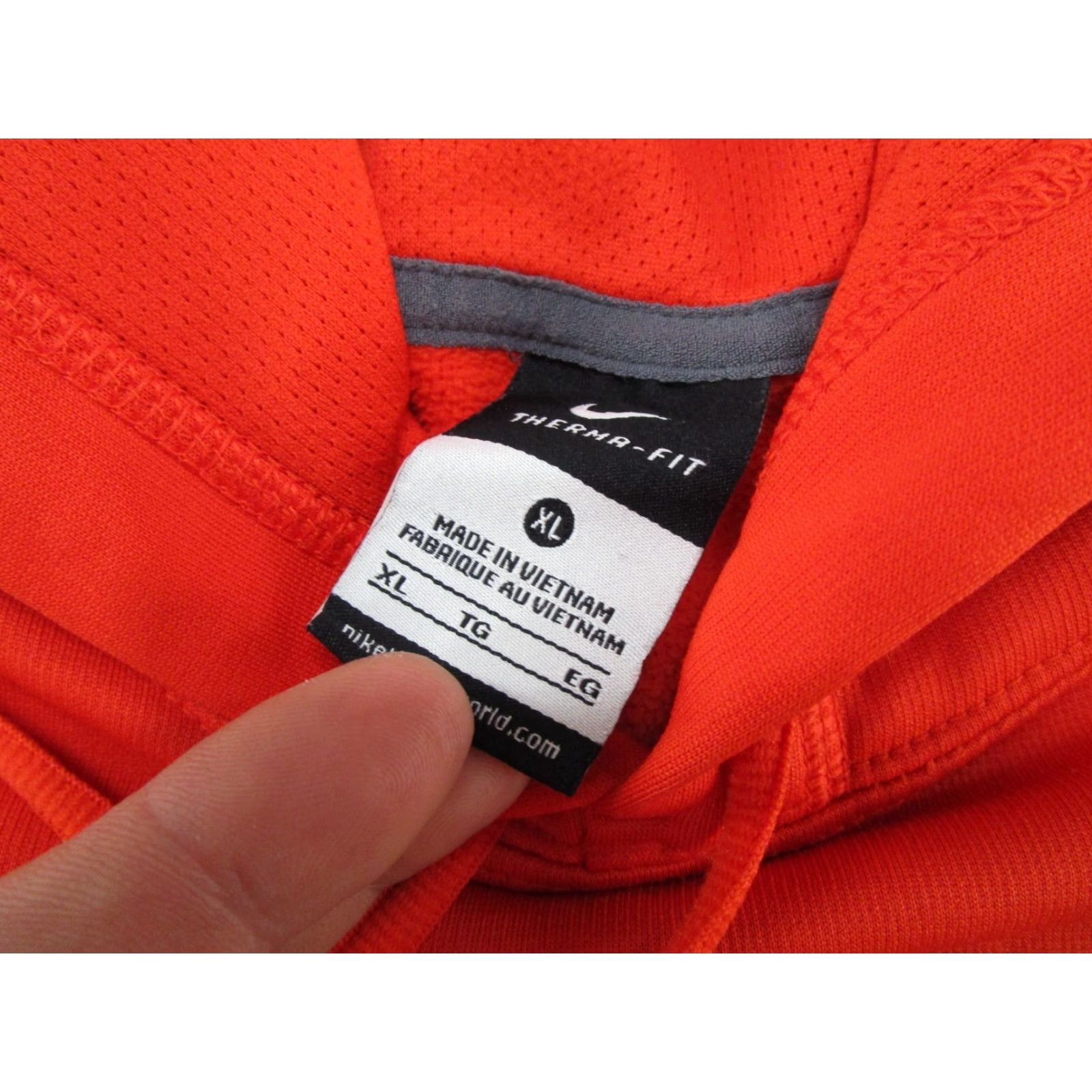 Nike Nike Therma Fit Hoodie Sweatshirt XL Men University Orange Pullover All Seasons Hooded Sports 90s Decade Size US XL / EU 56 / 4 - 3 Thumbnail