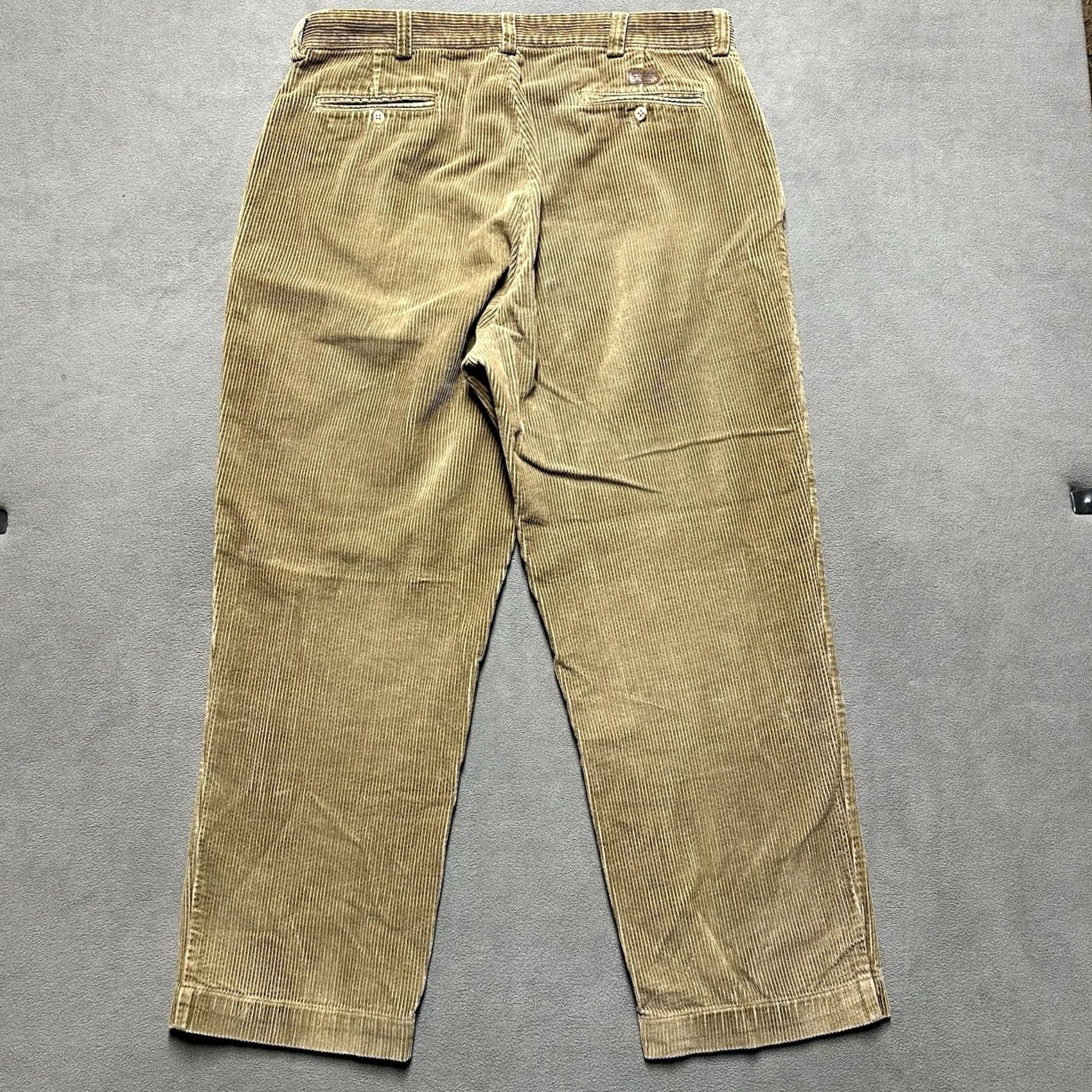 Polo Ralph Lauren Polo Ralph Lauren Pants Mens 38x30 (36x28) Philip Corduroy Pleated Tan Brown GUC Size US M / EU 48-50 / 2 - 2 Thumbnail