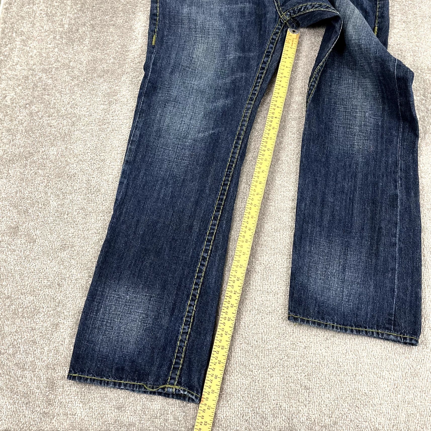 True Religion TRUE RELIGION Jeans Mens 38 x 32 Straight Blue Denim Ricky Super T Hip Hop Jeans Size US 38 / EU 54 - 5 Thumbnail