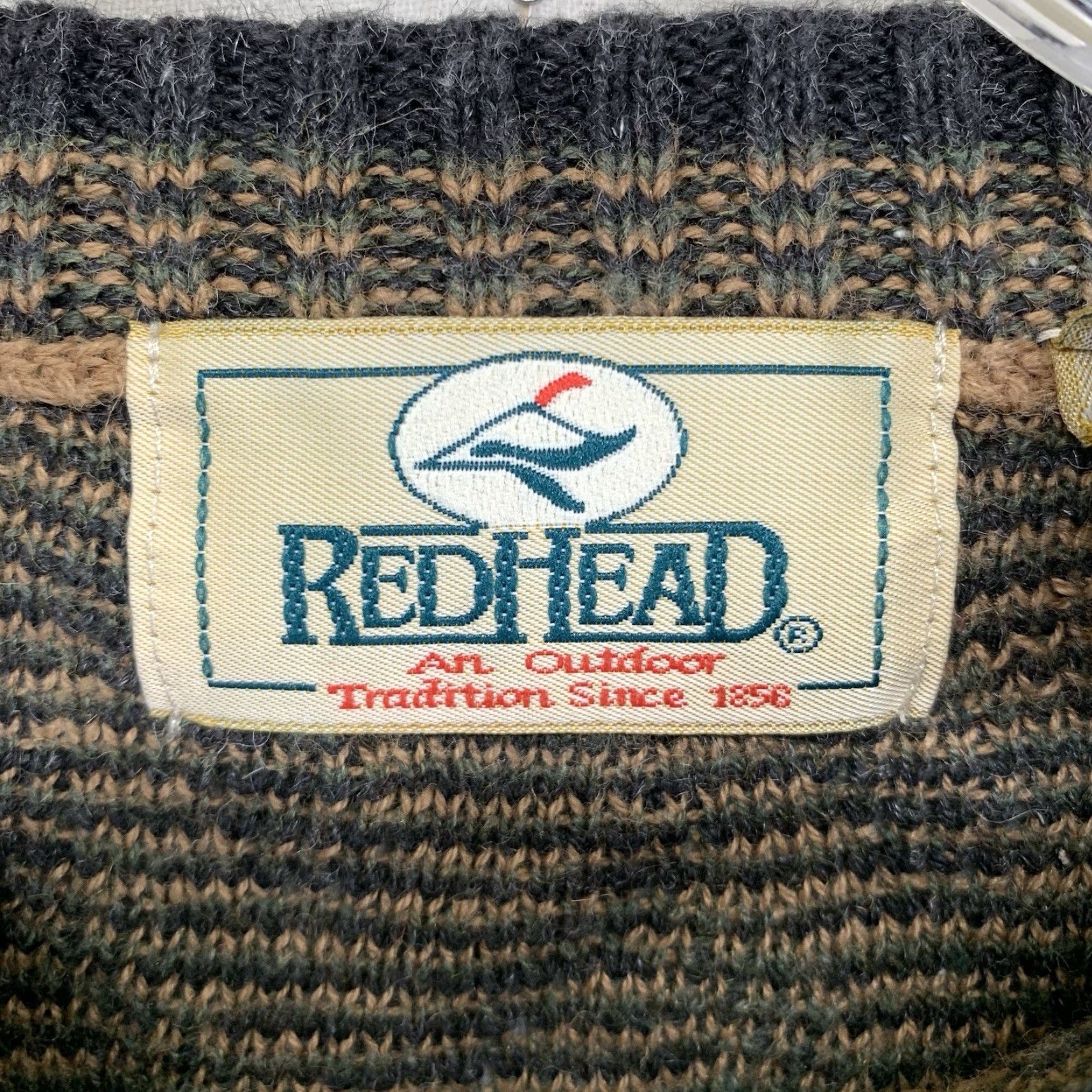 Vintage VINTAGE RedHead Mens Large Sweater Pullover 90s Geometric Cable-Knit Breathable All Over 3D Design Outdoor Hunting Hunting Nature Classic USA Size US L / EU 52-54 / 3 - 3 Thumbnail