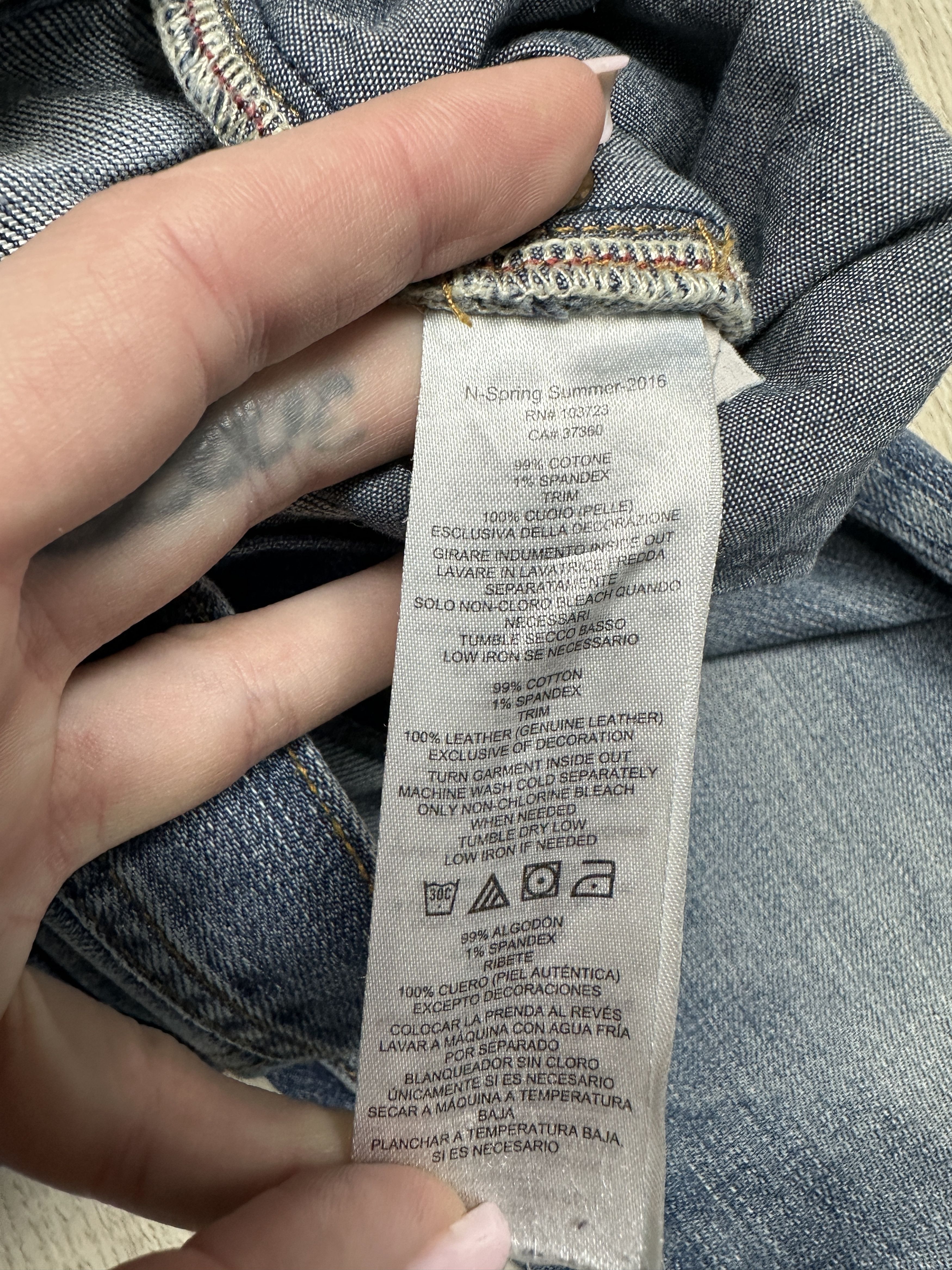 Armani Armani Exchange Mens Denim Pants Skinny Jeans Size US 30 / EU 46 - 8 Thumbnail