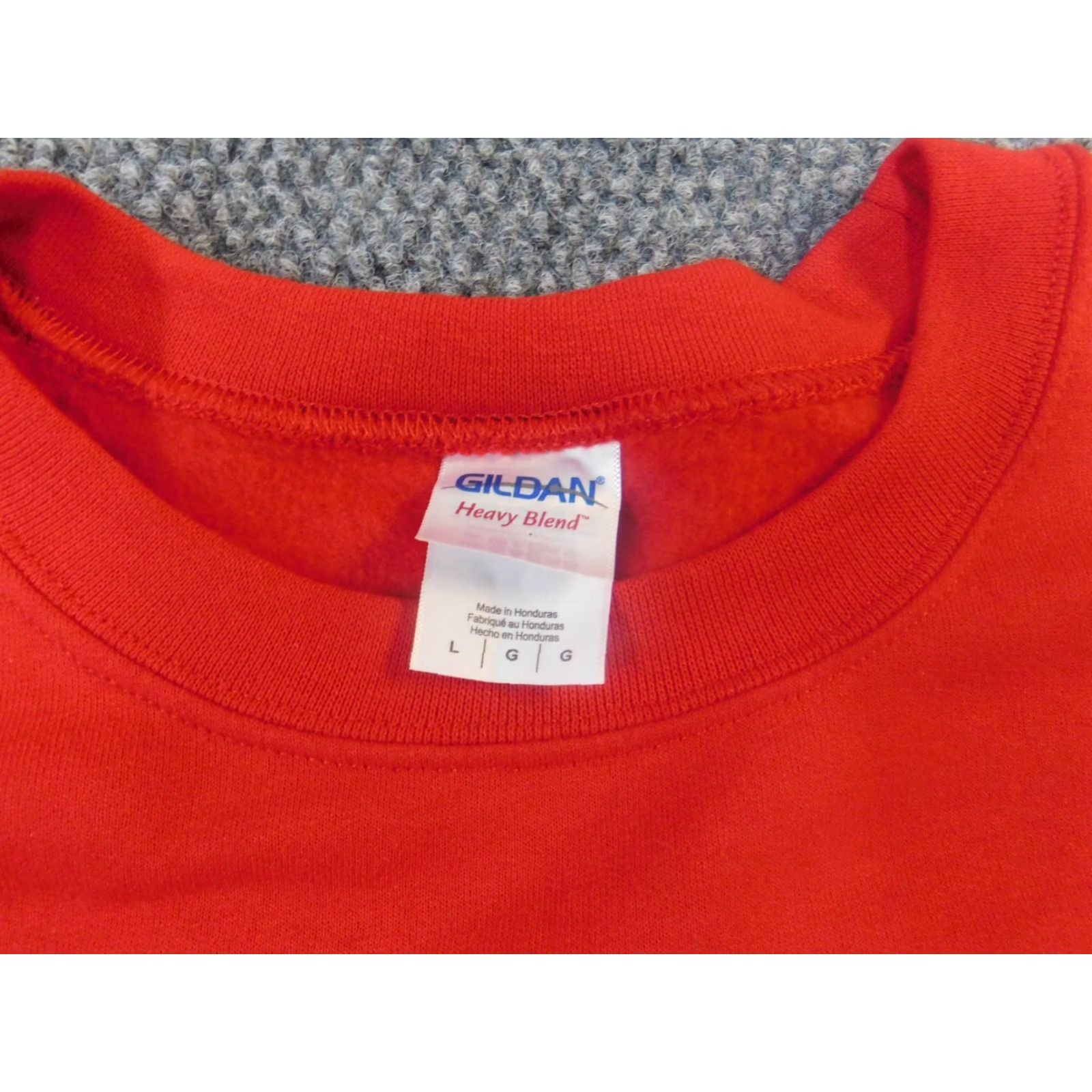 Gildan Gildan Sweater Mens L Red Crew Neck Pullover Knit 1/4 Zip Holiday Blemish Size US L / EU 52-54 / 3 - 5 Thumbnail