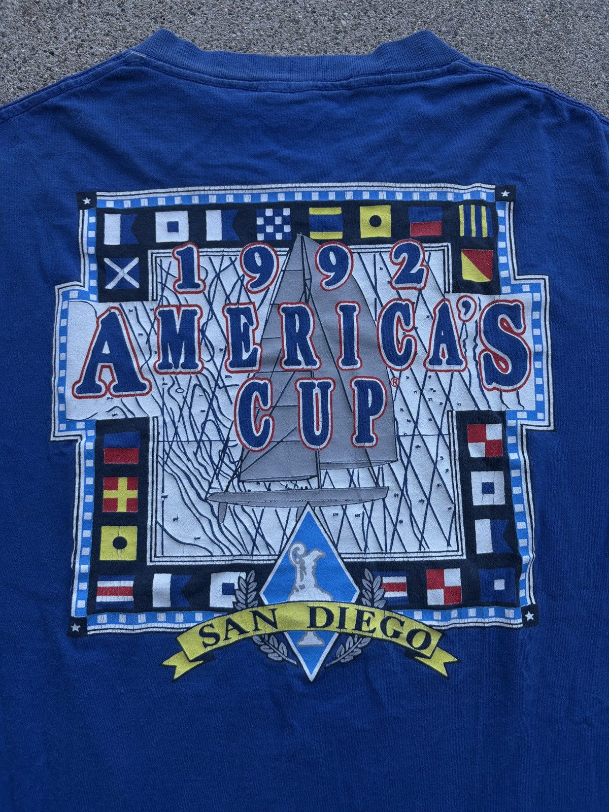 Trench USA Vintage 1992 Trench USA “American’s Cup SD” T-Shirt Size XL Size US XL / EU 56 / 4 - 4 Thumbnail