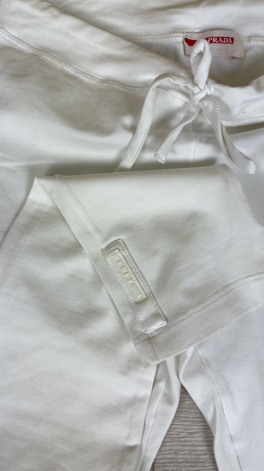 Prada Prada White Tab Leggins Size 26" / US 2 / IT 38 - 3 Thumbnail