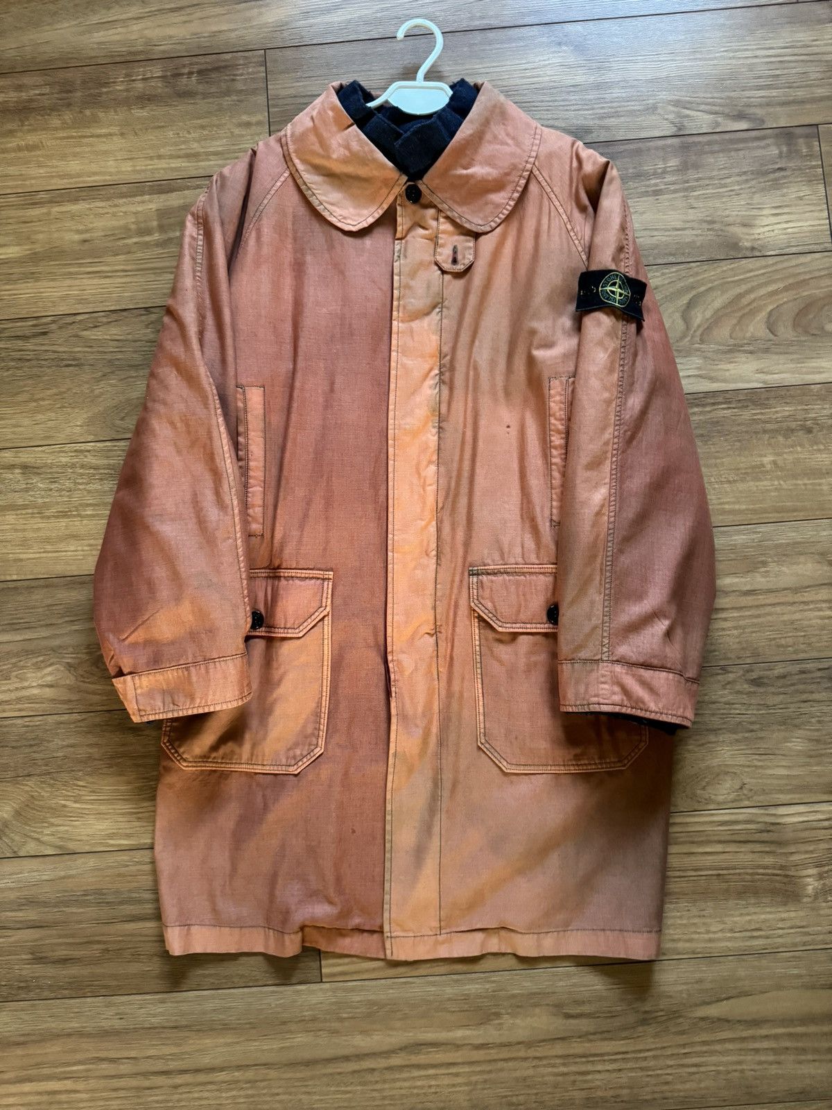 Stone Island Vintage stone island 80s/90s raso gommata coat with inner ...