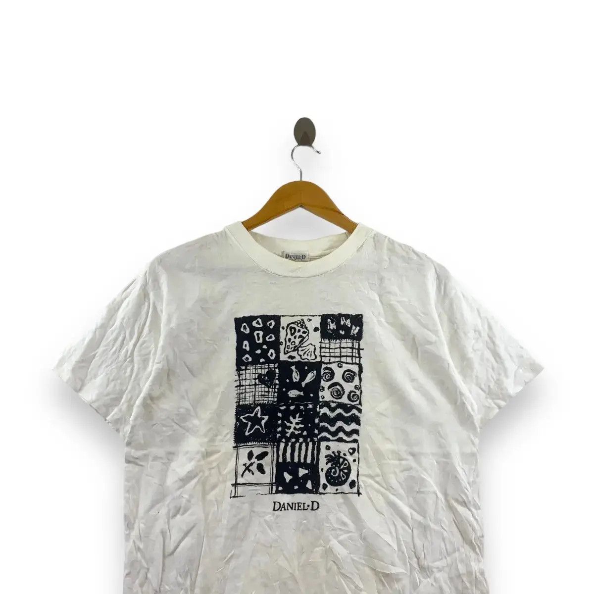 Vintage Vintage DANIEL D PARIS Sea Creature Artwork Tee Shirt Top Size M / US 6-8 / IT 42-44 - 3 Thumbnail