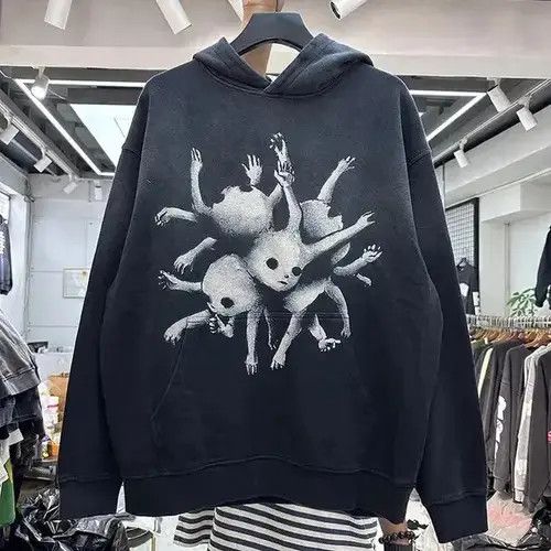 Retro Printed Hoodie