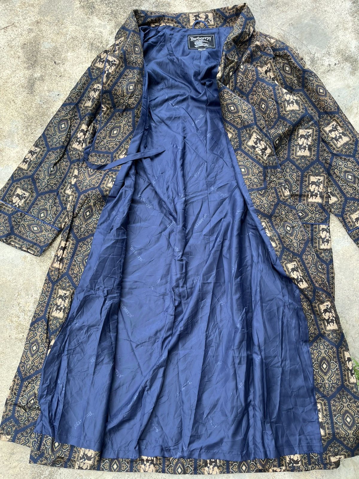Burberry × Burberry Prorsum ⚡️LUXURY⚡️Vintage Burberry Monogram Full Logo Long Jacket Size US XL / EU 56 / 4 - 6 Thumbnail