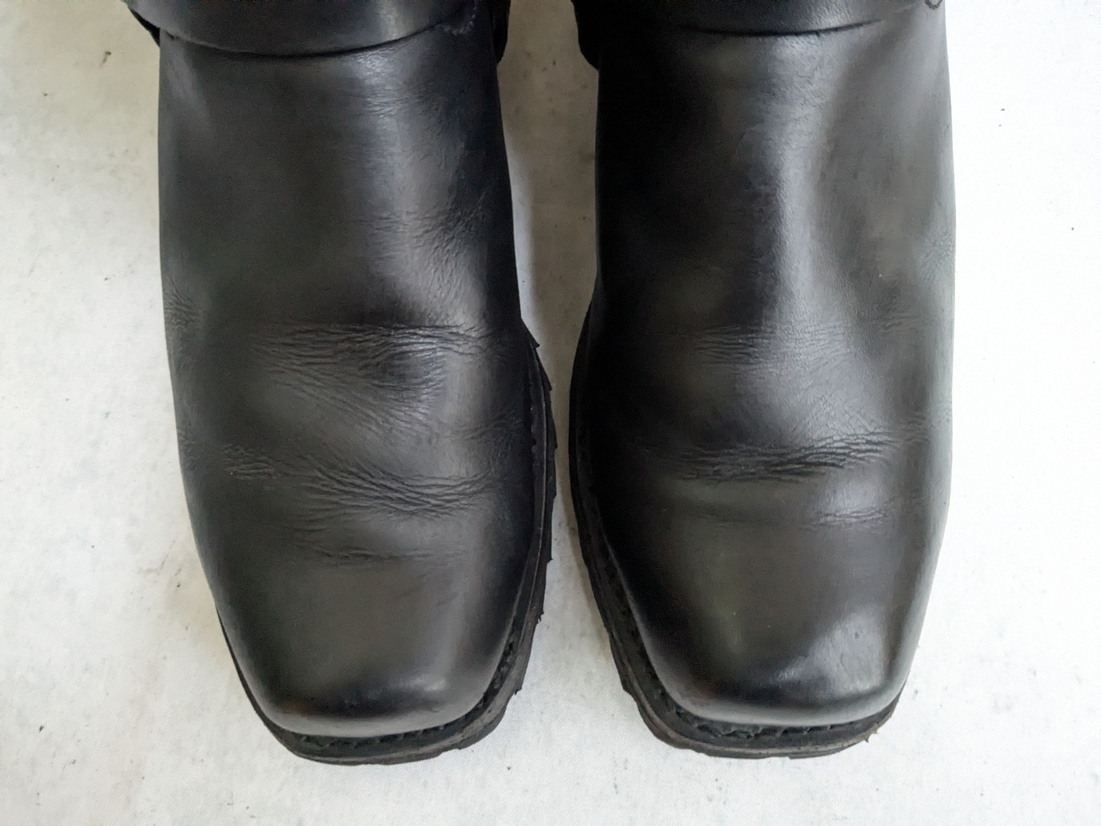 Frye Frye Harness Boots Black Leather 10.5 M Vibram Size US 10.5 / EU 43-44 - 3 Thumbnail