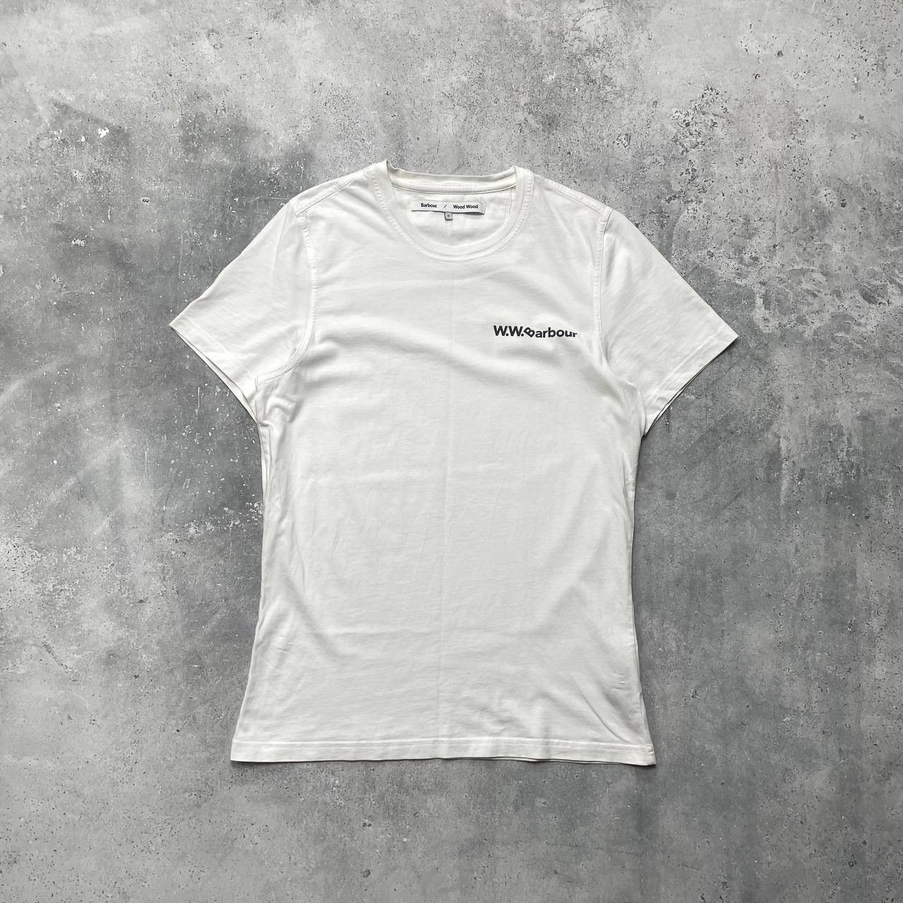 Barbour × Wood Wood Barbour x Wood Wood T Shirt White Size S Size US S / EU 44-46 / 1 - 1 Thumbnail