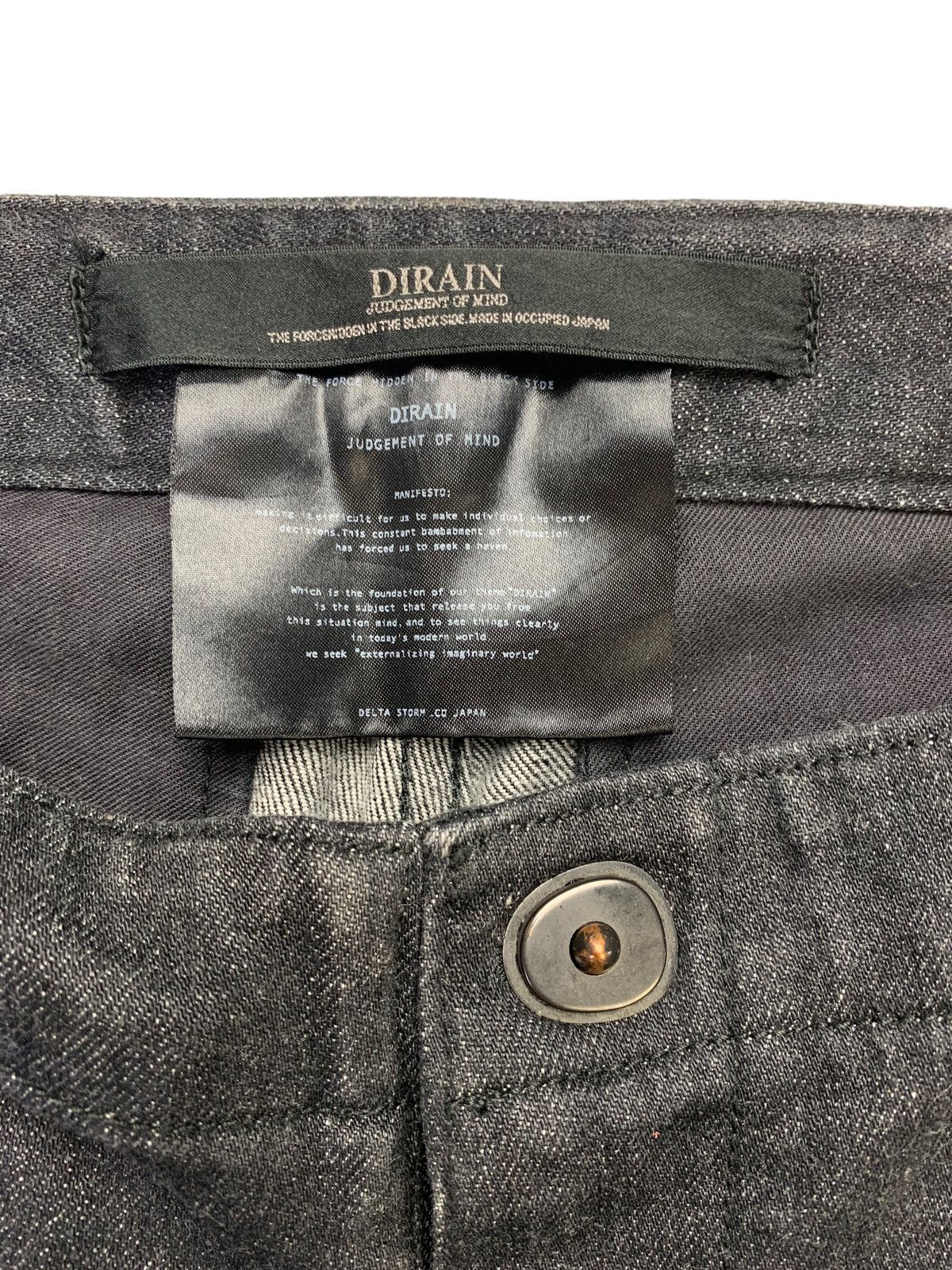 Dirain Dirain Judge of Mind Black Reverse J-Cut harajuku style Size US 32 / EU 48 - 9 Thumbnail