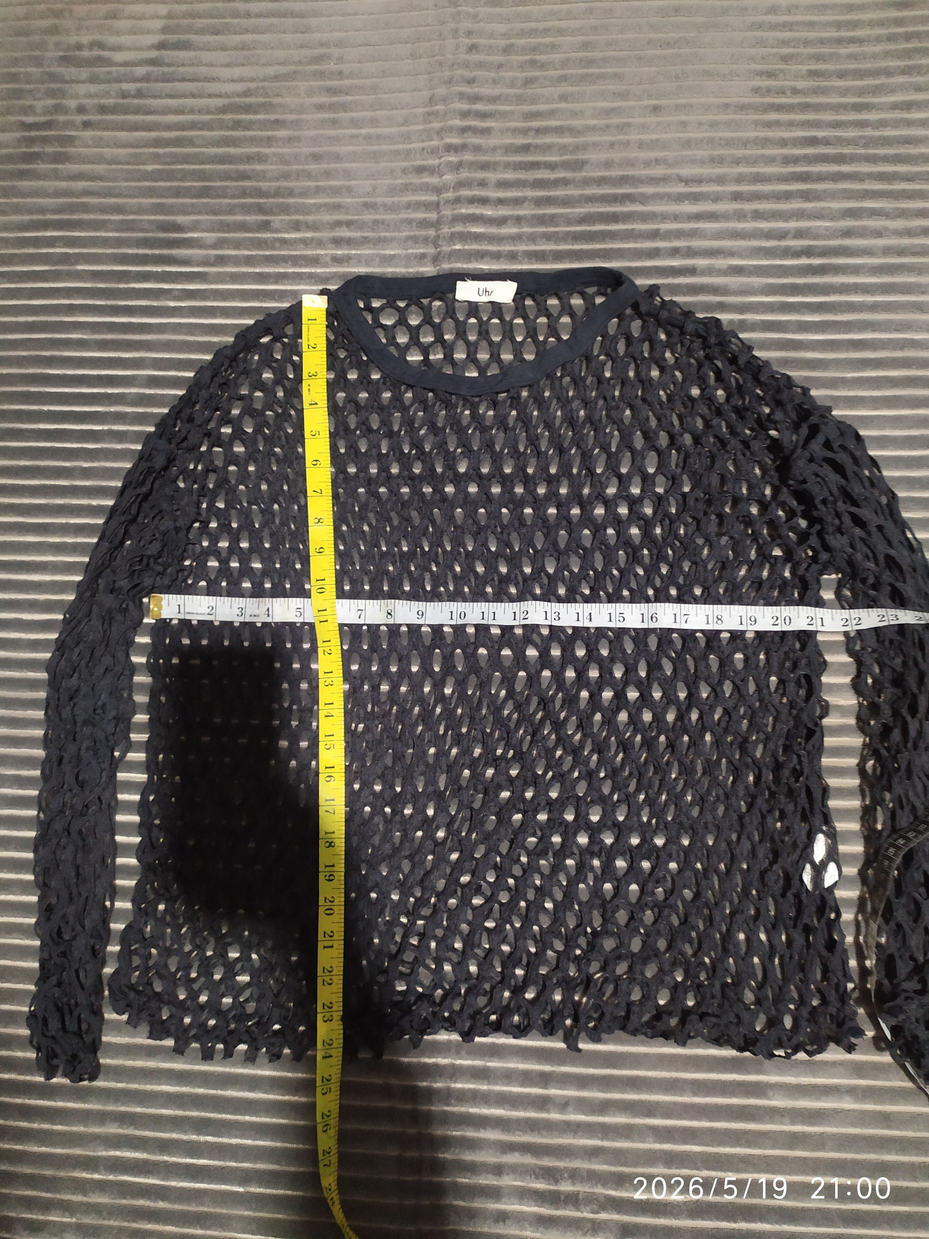 If Six Was Nine Japanese brand black mesh. Long slevee Size US L / EU 52-54 / 3 - 3 Thumbnail