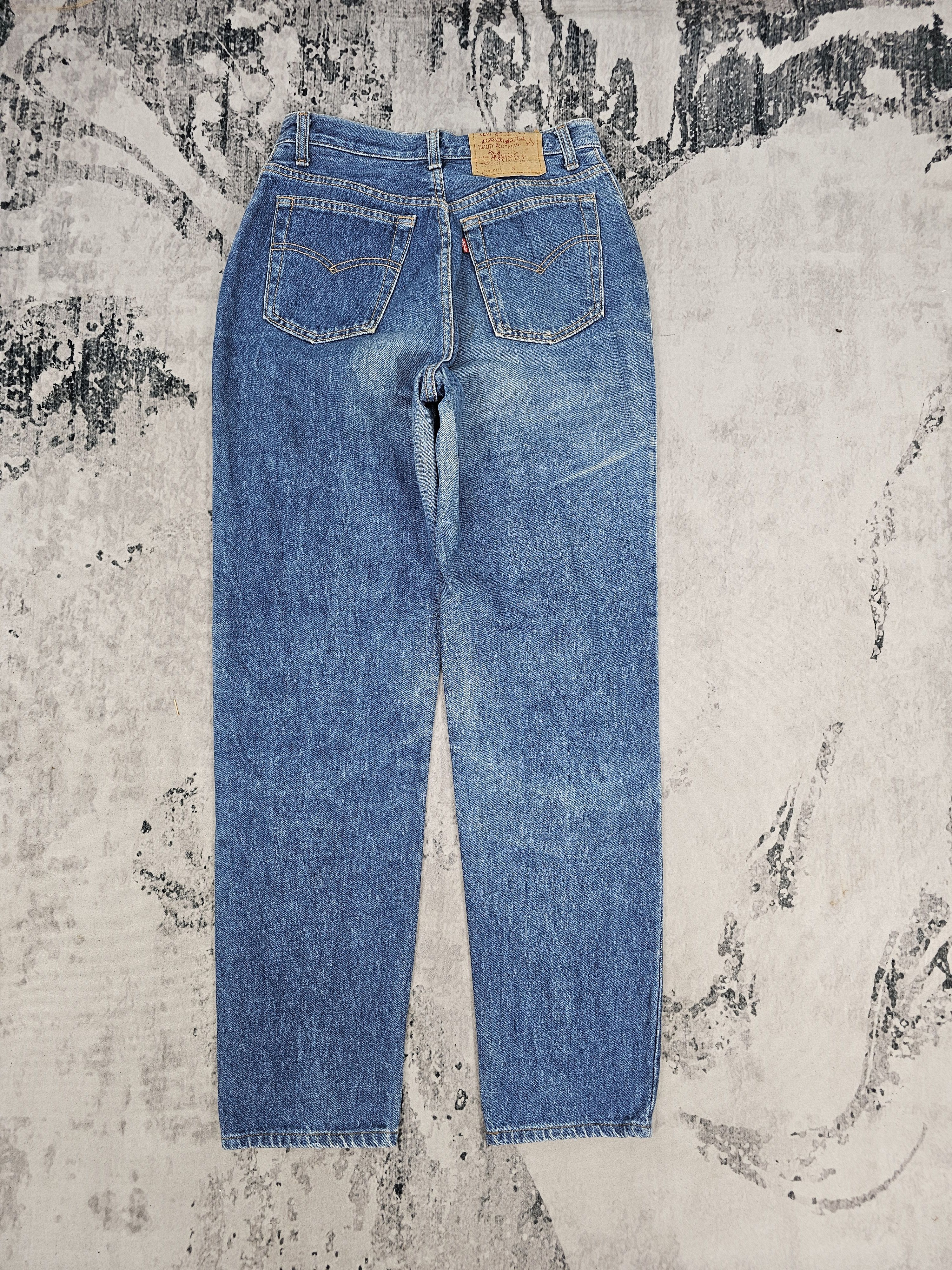 Levi's Vintage Clothing Vintage LEVIS 17501 Carrot Cut Moms Blue Jeans L0458 Size US 27 - 3 Thumbnail
